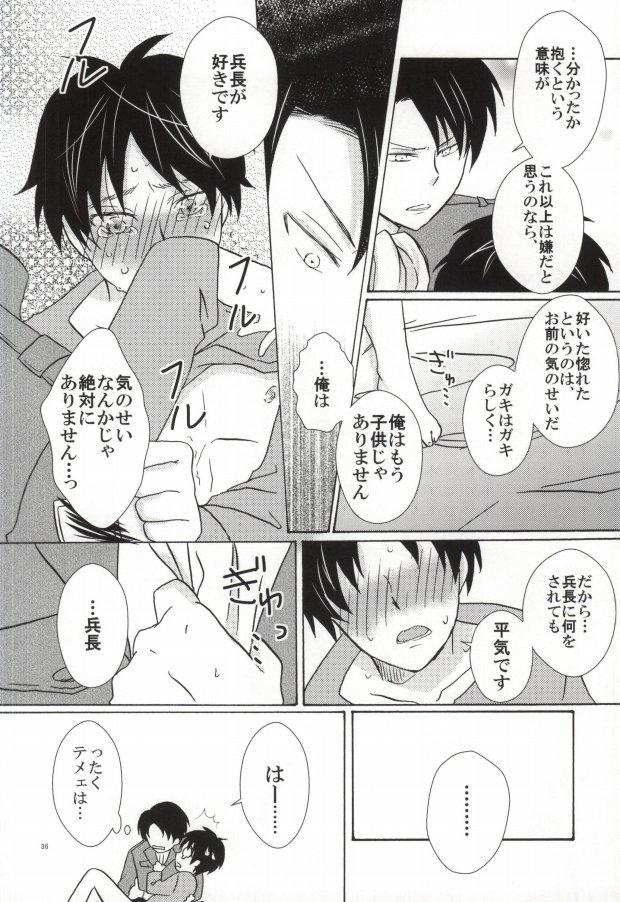 (FALL OF WALL2) [Cotolet* (Cotoco)] Falling in love (Shingeki no Kyojin) page 36 full