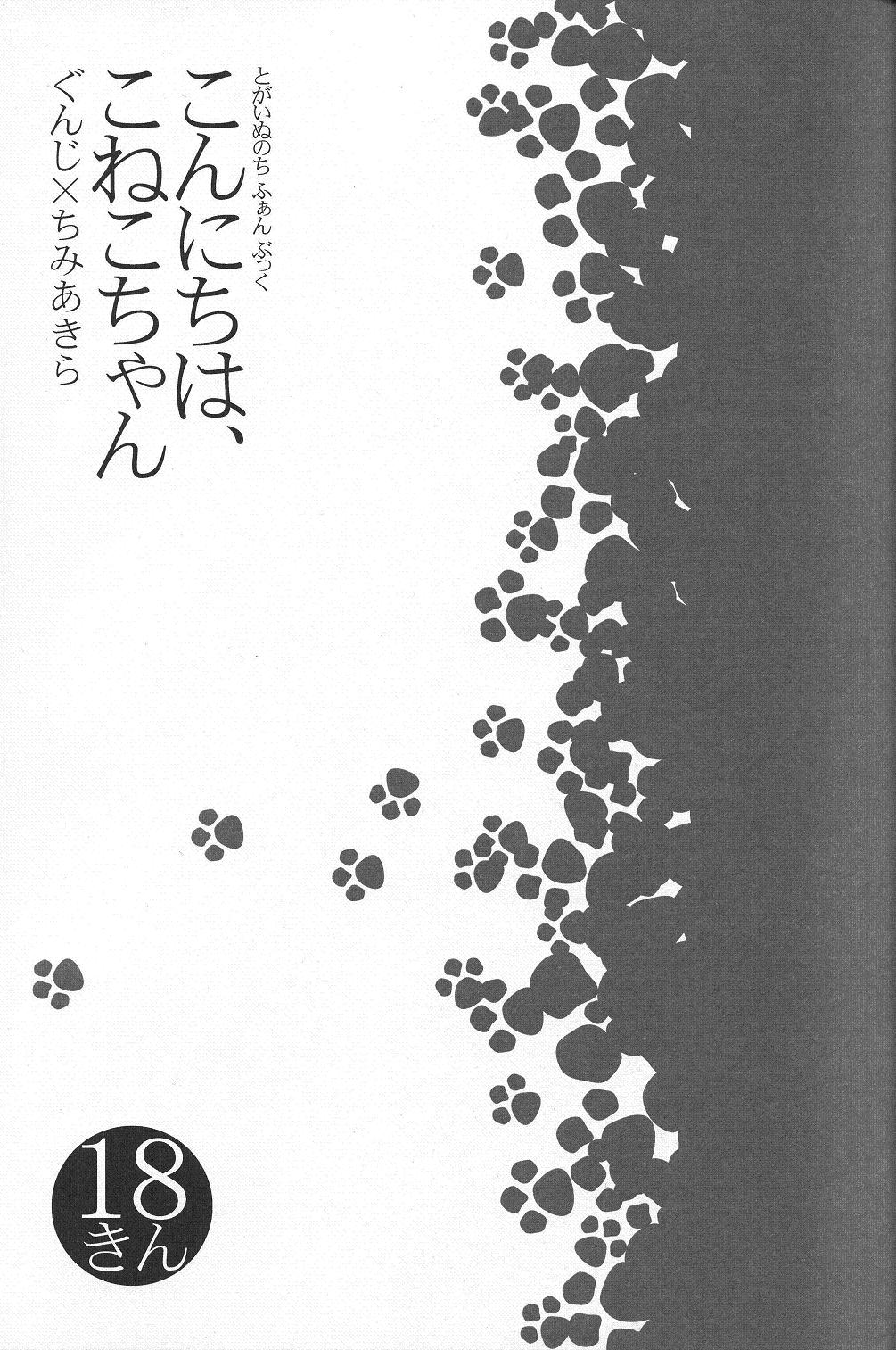 (C74) [INUGATA SUMMIT (Fujino)] Konnichiwa, Koneko-chan (Togainu no Chi) page 2 full