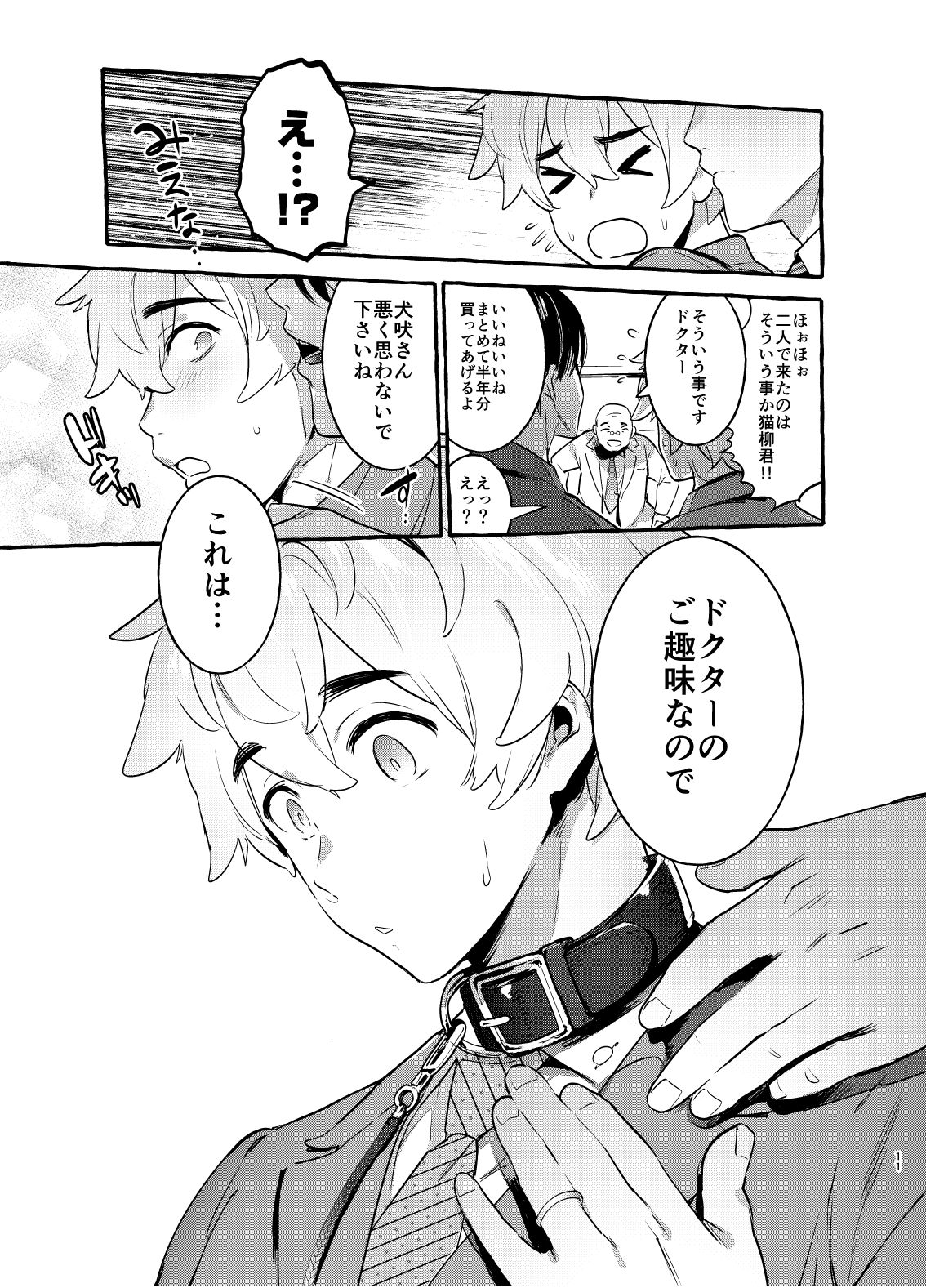 [Otosan no Kurorekishi (Maemukina Do M)] Wanwan Otou-san page 12 full