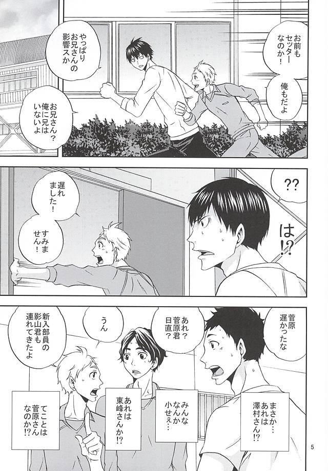 (RTS!!5) [Chaps (Takatuka Ramune)] Ore no Sugawara-san (Haikyuu!!) page 4 full