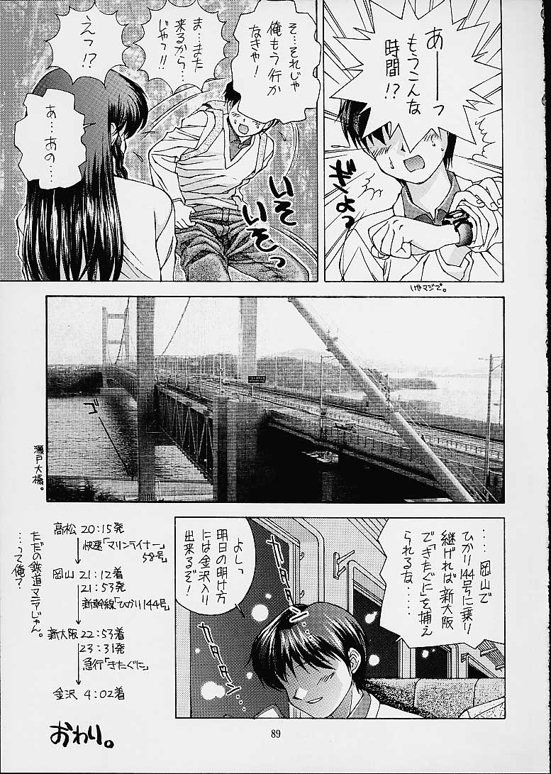 (CR29) [DOUDANTSUTSUJITOMONOKAI (Doudantsutsuji)] Tsutsuji Museum 2 Doudantsutsuji Dai-ni Sakuhinshuu (Evangelion, Sentimental Graffiti) page 88 full