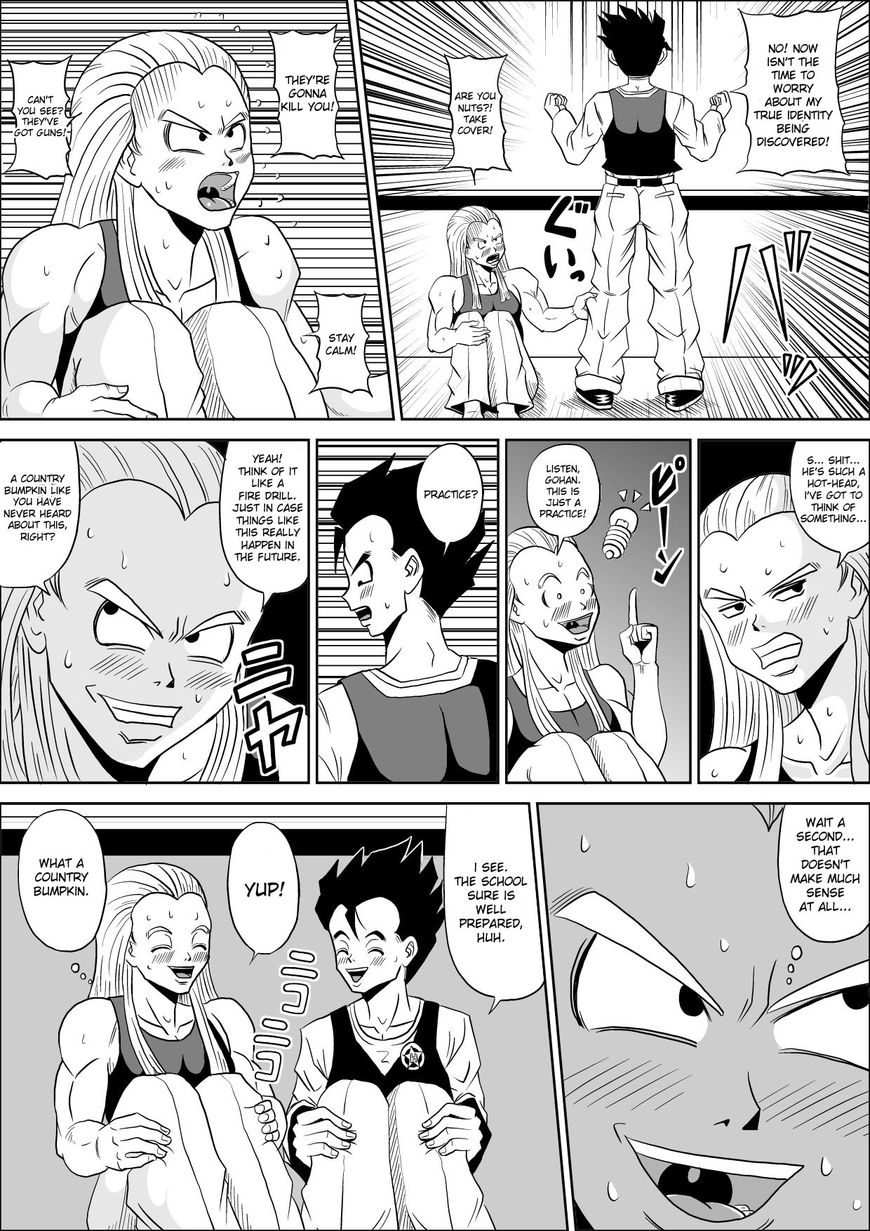 [Pyramid House (Muscleman)] HIGH SCHOOL RAPE (Dragon Ball Z) [English] page 5 full