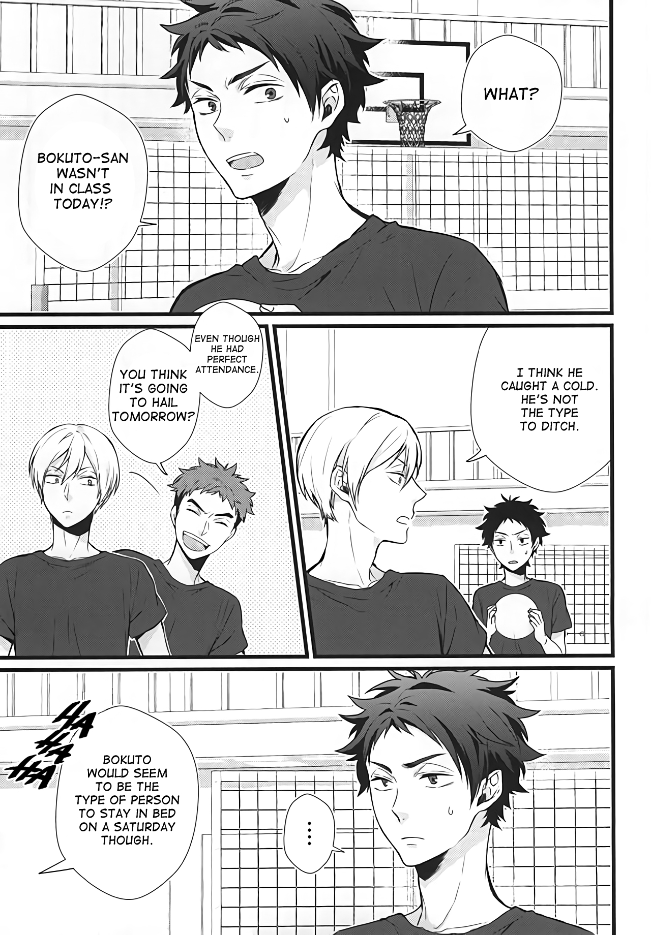 (RTS!!5) [AURORA (Uino)] Kyou Dake Desu yo? (Haikyuu!!) [English] [Homies over Hoes] page 2 full