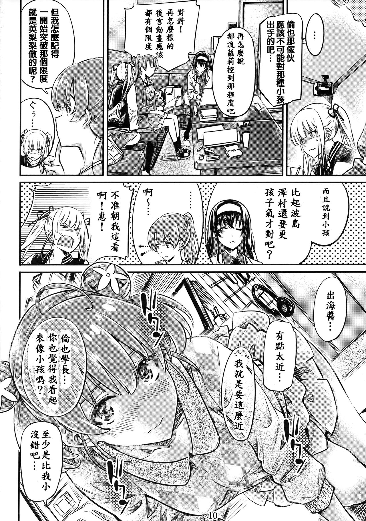 (COMIC1☆15) [MARUTA Production (MARUTA)] Saenai Heroine Series Vol. 6 Saenai Kouhai Shoujo no Sodachikata (Saenai Heroine no Sodatekata) [Chinese] page 9 full