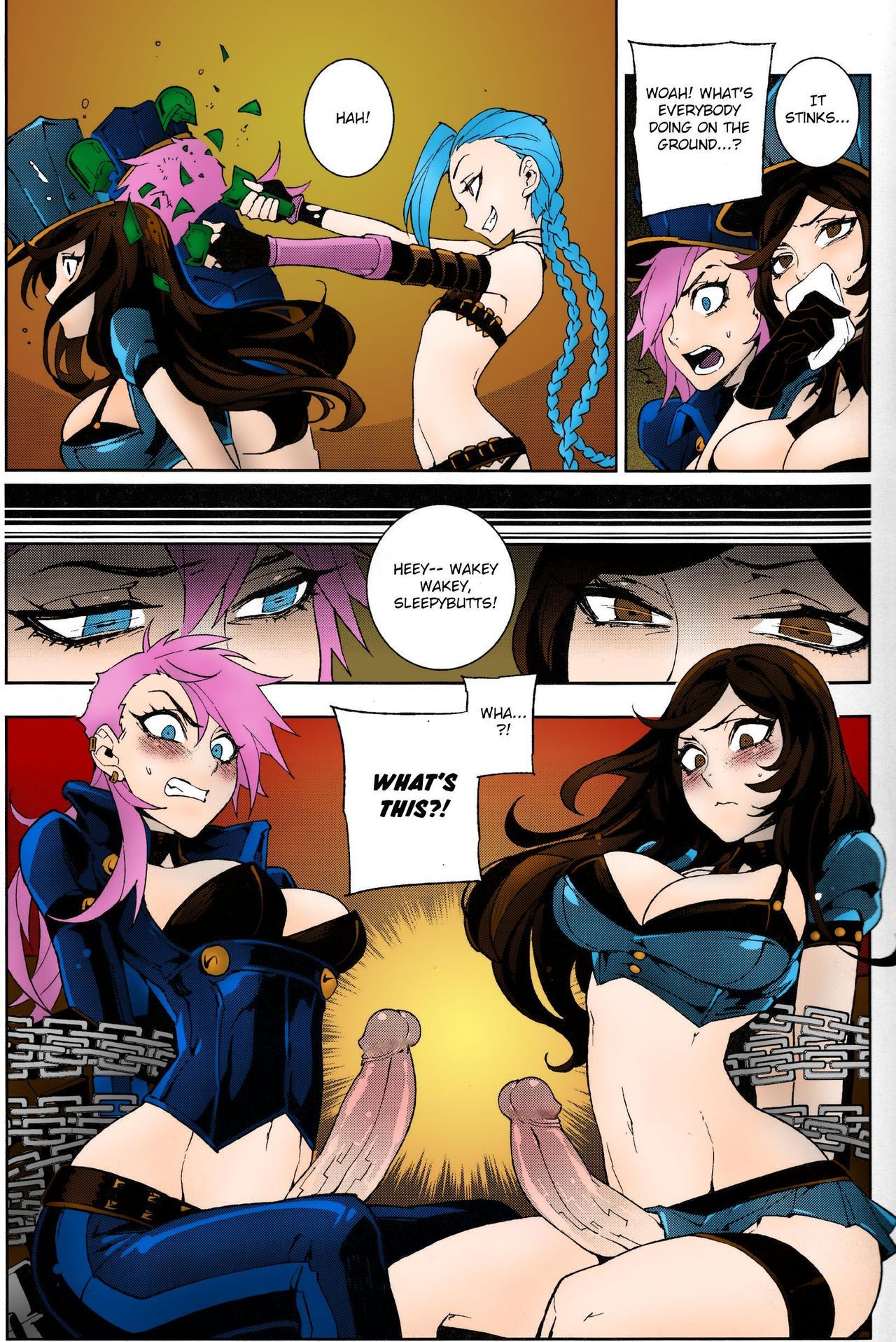 (FF23) [Turtle.Fish.Paint (Hirame Sensei)] JINX Come On! Shoot Faster (League of Legends) [English] [HerpaDerpMan] [Colorized] [Decensored] page 10 full
