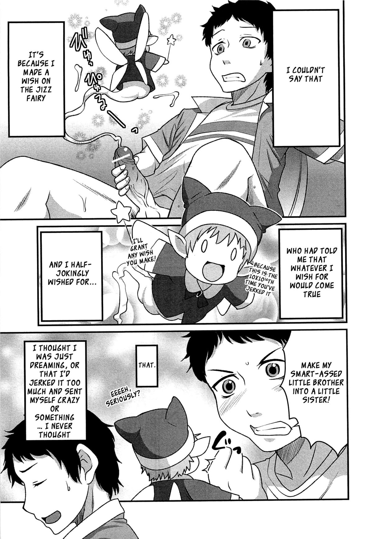 [Hanamaki Kaeru] Yousei-san ni Onegai! ? (Nyotaika! Paradise 02) [English] [_ragdoll] page 3 full