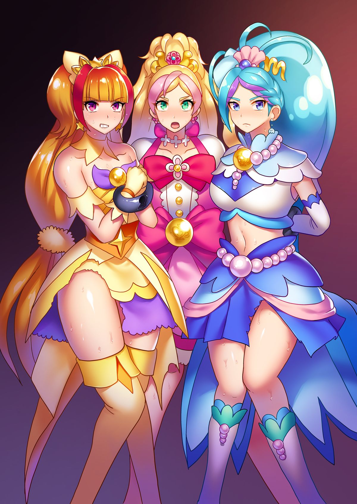 [Akuochisukii Kyoushitsu (Akuochisukii Sensei)] Zetsubou Princess (Precure Series) [Digital] page 2 full