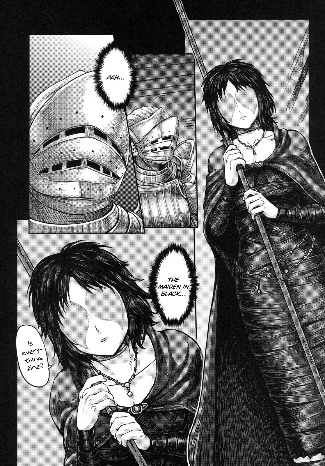 (SC50) [MaruMaru Arumajiro (Majirou)] Kono Saki, Ashi ni Chuuishiro | Be Wary of Feet Ahead (Demon's Souls) [English] =LWB= page 4 full