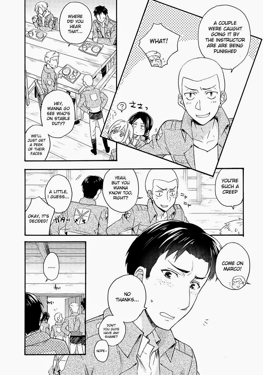 [dg (Doguu)] Ore-tachi Tsukiattemasun. - Kouhen – Shita – (Shingeki no Kyojin) [English] [Moy Moe Scanlations] page 20 full