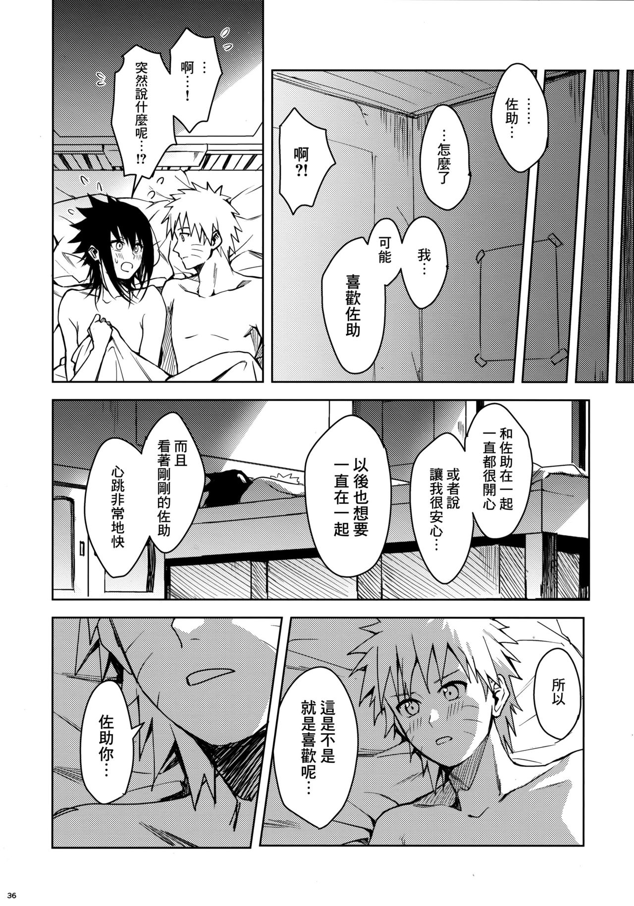 (C97) [Beberoncino Sei (Betty)] Datte Ore-tachi Tomodachi daro (Naruto) [Chinese] [Angiris Council漢化组] page 35 full