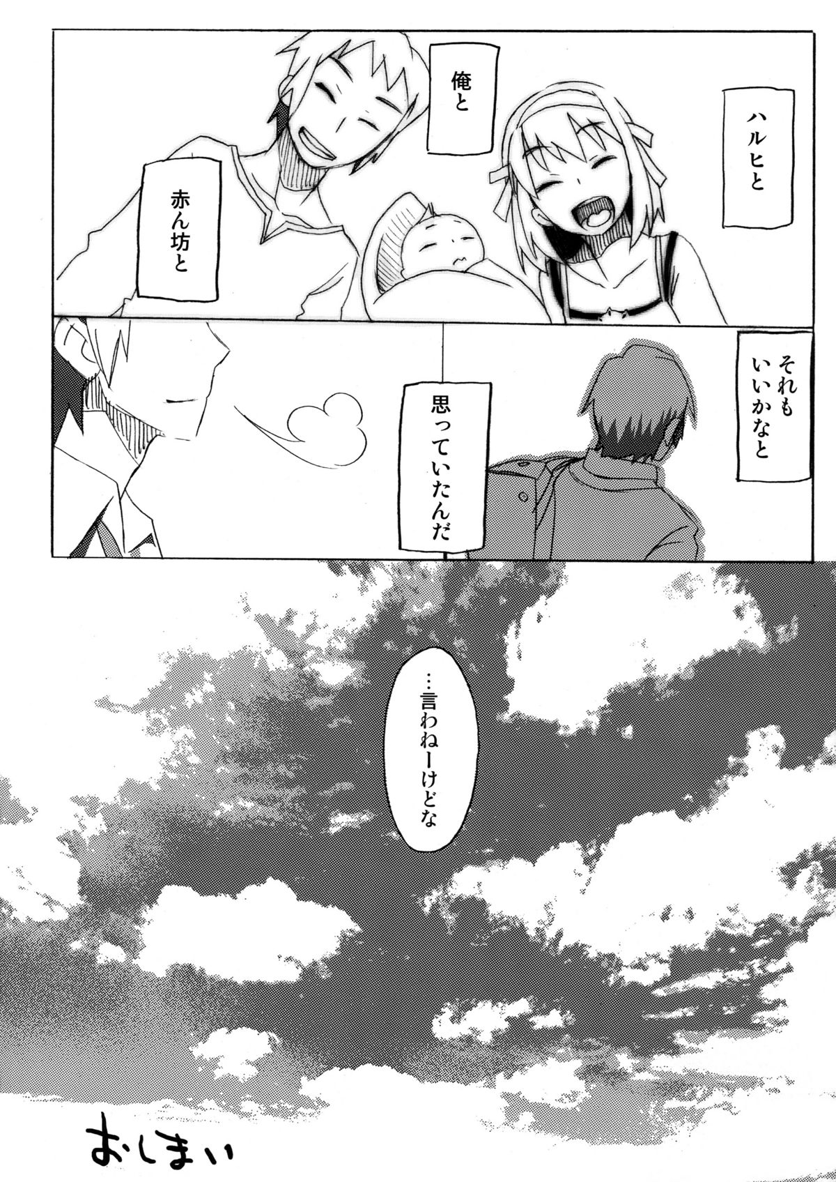 (C76) [ROMANTIC FOOL (Yoshida On)] Suzumiya Haruhi no Fukuon, Matawa Genzai (The Melancholy of Haruhi Suzumiya) page 24 full