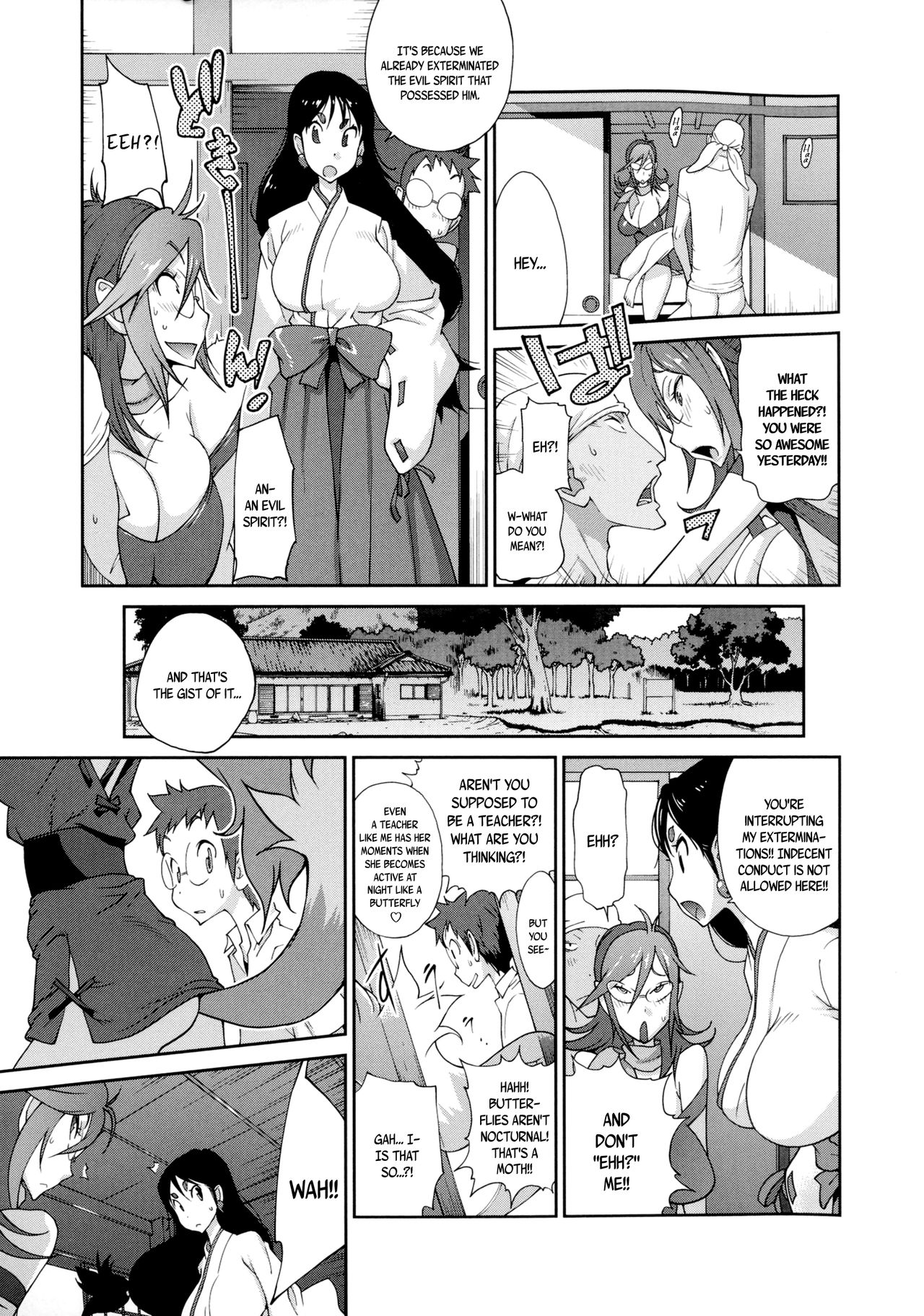 [Kotoyoshi Yumisuke] Hyakka Nyuuran ~UZUME~ | Hundred Blossoms Raging Boobs ~UZUME~ Ch.0-3 [English] page 56 full