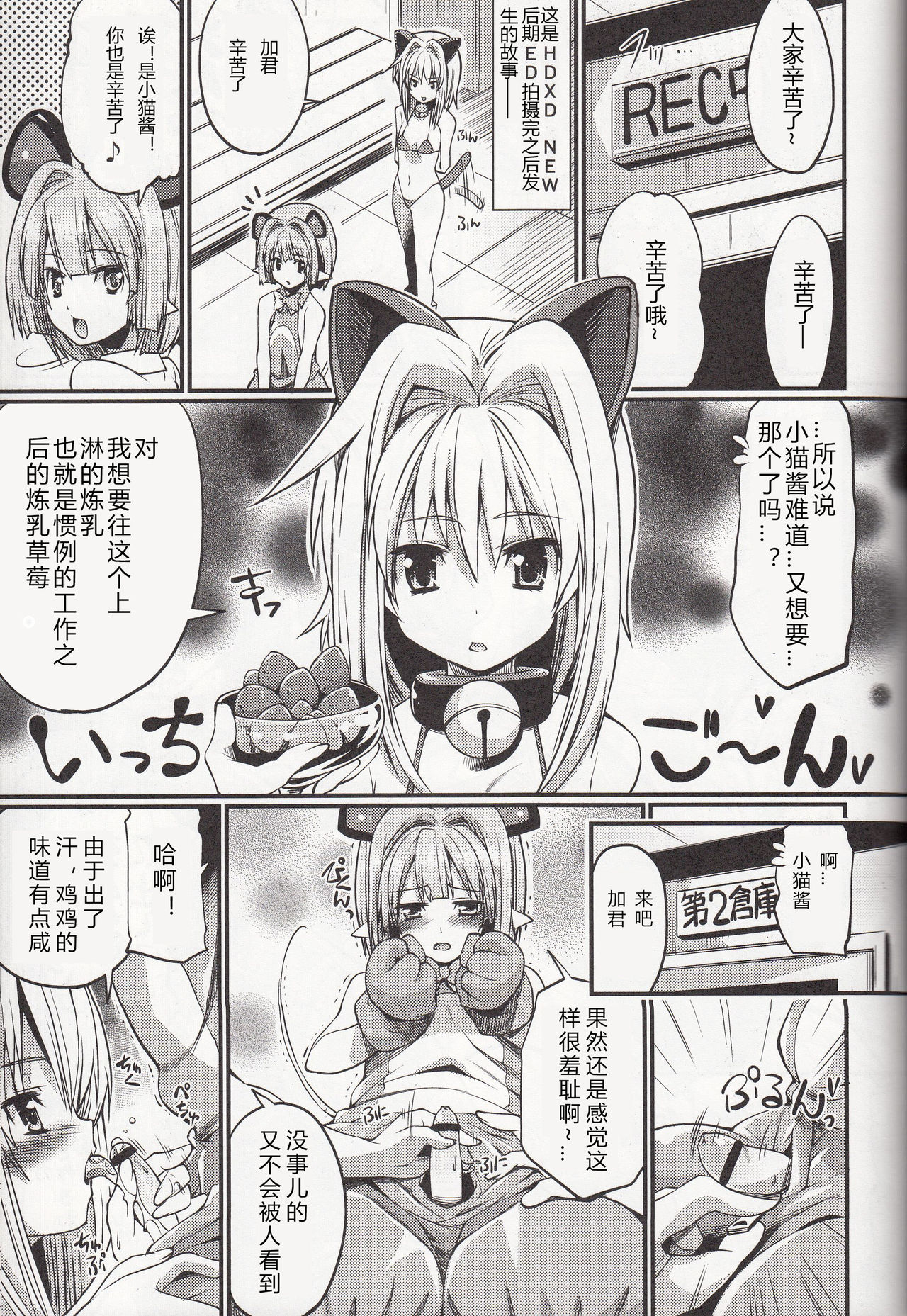 (C85) [Z-TABUKURONEKO HOUSE (Gyonikun)] Koneko-tan to, Gasper-kyun (Highschool DxD) [Chinese] [裁秘汉化] page 3 full