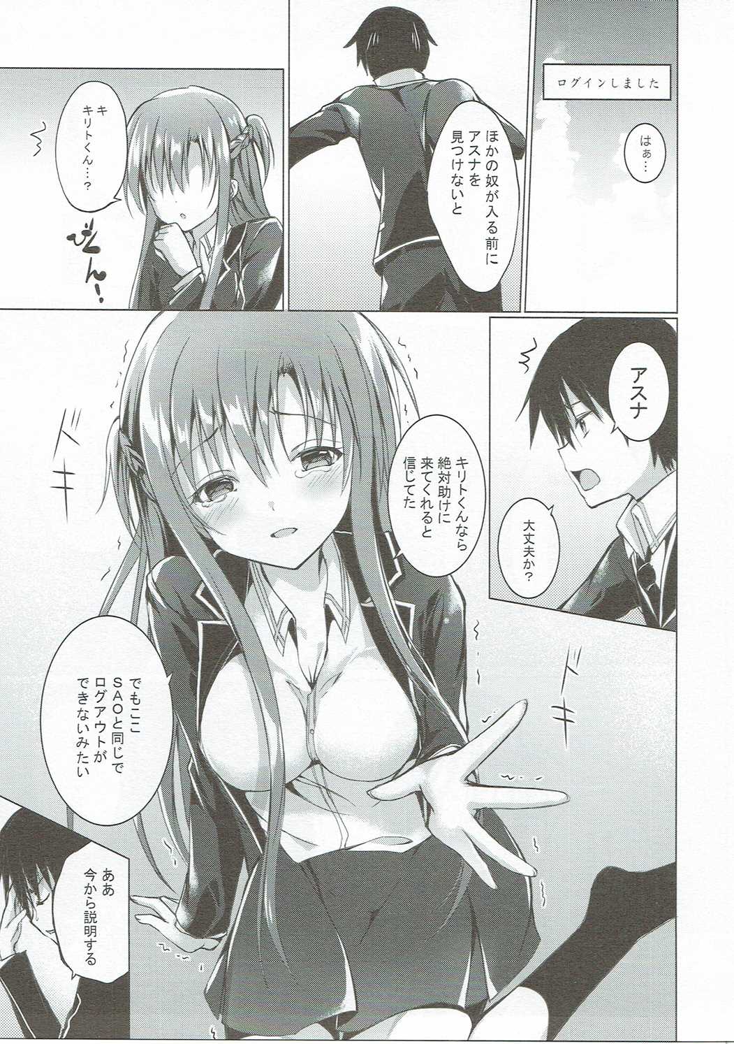 (C90) [TwinBox (Hanahanamaki, Sousouman)] Asuna to VR Game (Sword Art Online) page 6 full