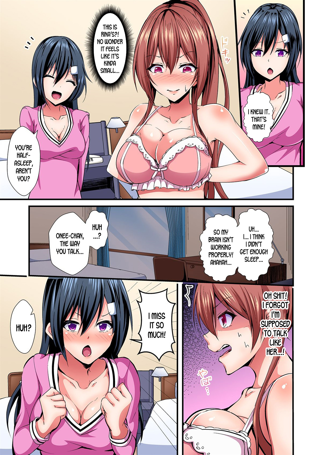 [Suishin Tenra] Switch bodies and have noisy sex! I can't stand Ayanee's sensitive body ch.1-5 [desudesu] page 58 full