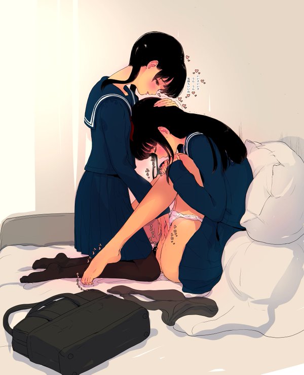 [Himawari no Tane] Yuri Couple no Youji Taikou Junyuu Omorashi Amayakashi H + Bukatsu no Senpai o Seiteki ni Amayakasu Kouhai-chan page 3 full