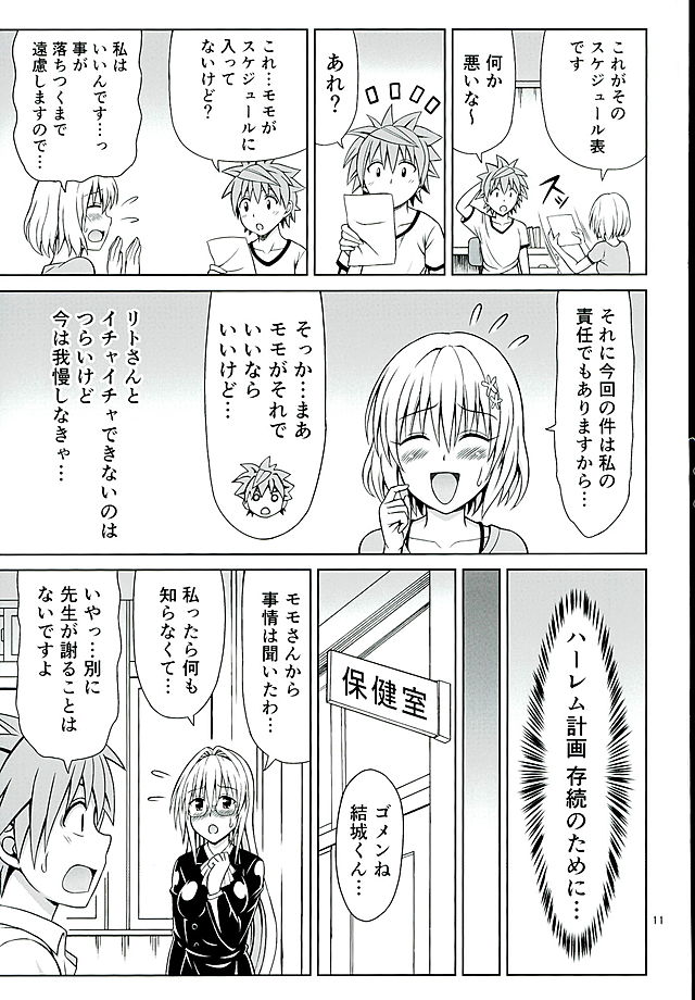 (C89) [Brain Dead (Eiji)] Momo no Harem Kanrijutsu (To LOVE-Ru Darkness) page 10 full