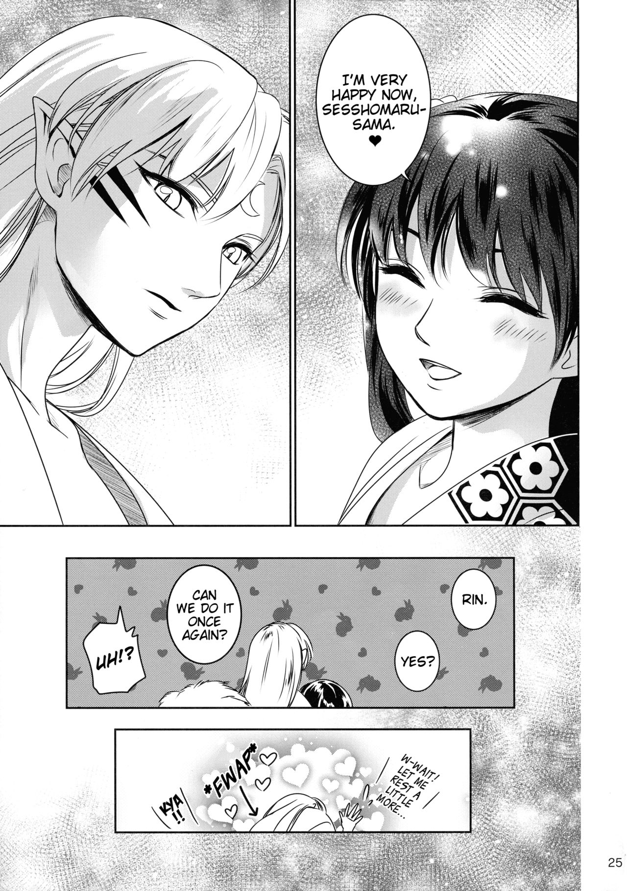 (SUPER27) [Kasha (Umezo)] Ame no Hi wa Yukkuri Amayadori | Taking it easy on a rainy day (Inuyasha) [English] [EHCove] page 25 full