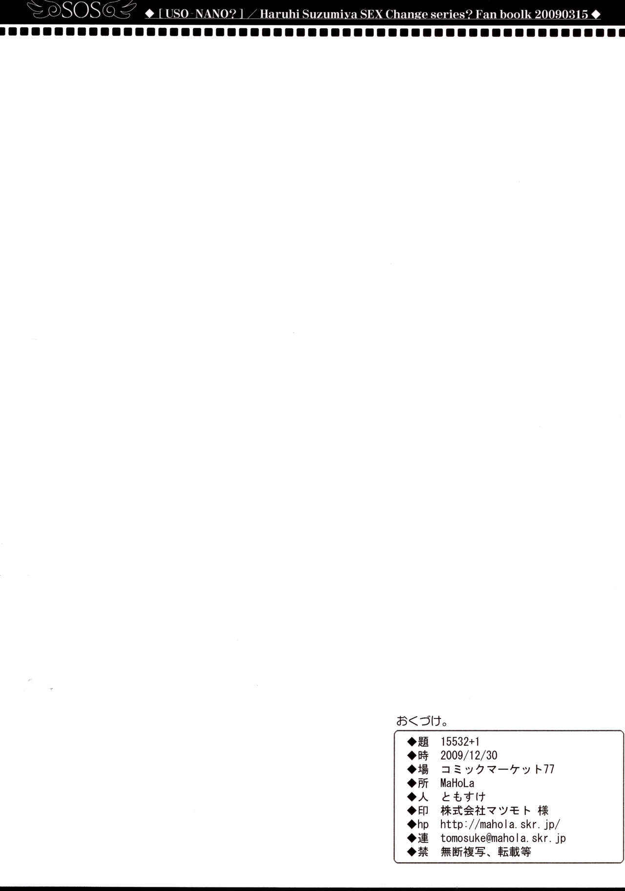 (C77) [MaHoLa (Tomosuke)] 15532+1 (Suzumiya Haruhi no Yuuutsu) page 17 full