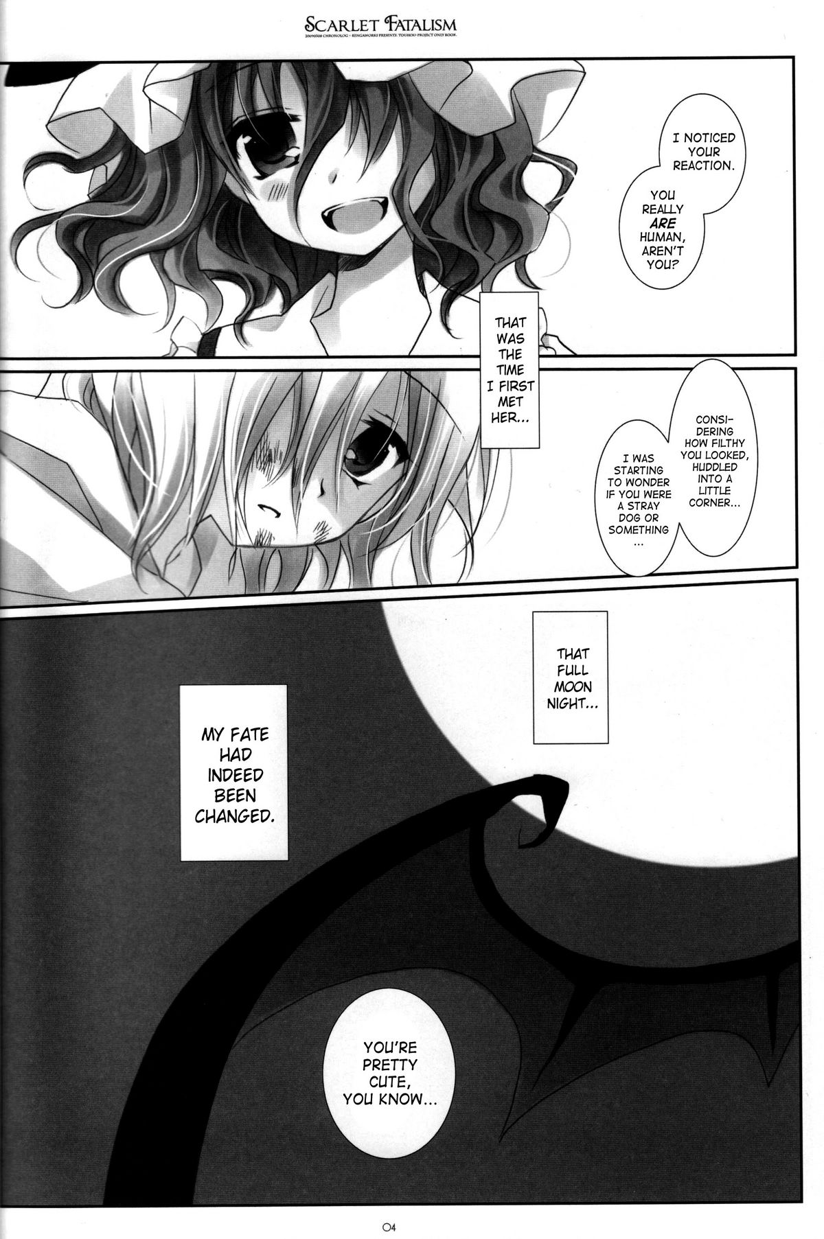 (Reitaisai 6) [CHRONOLOG, Rengaworks (Sakurazawa Izumi)] Scarlet Fatalism (Touhou Project) [English] [SaHa] [Incomplete] page 3 full