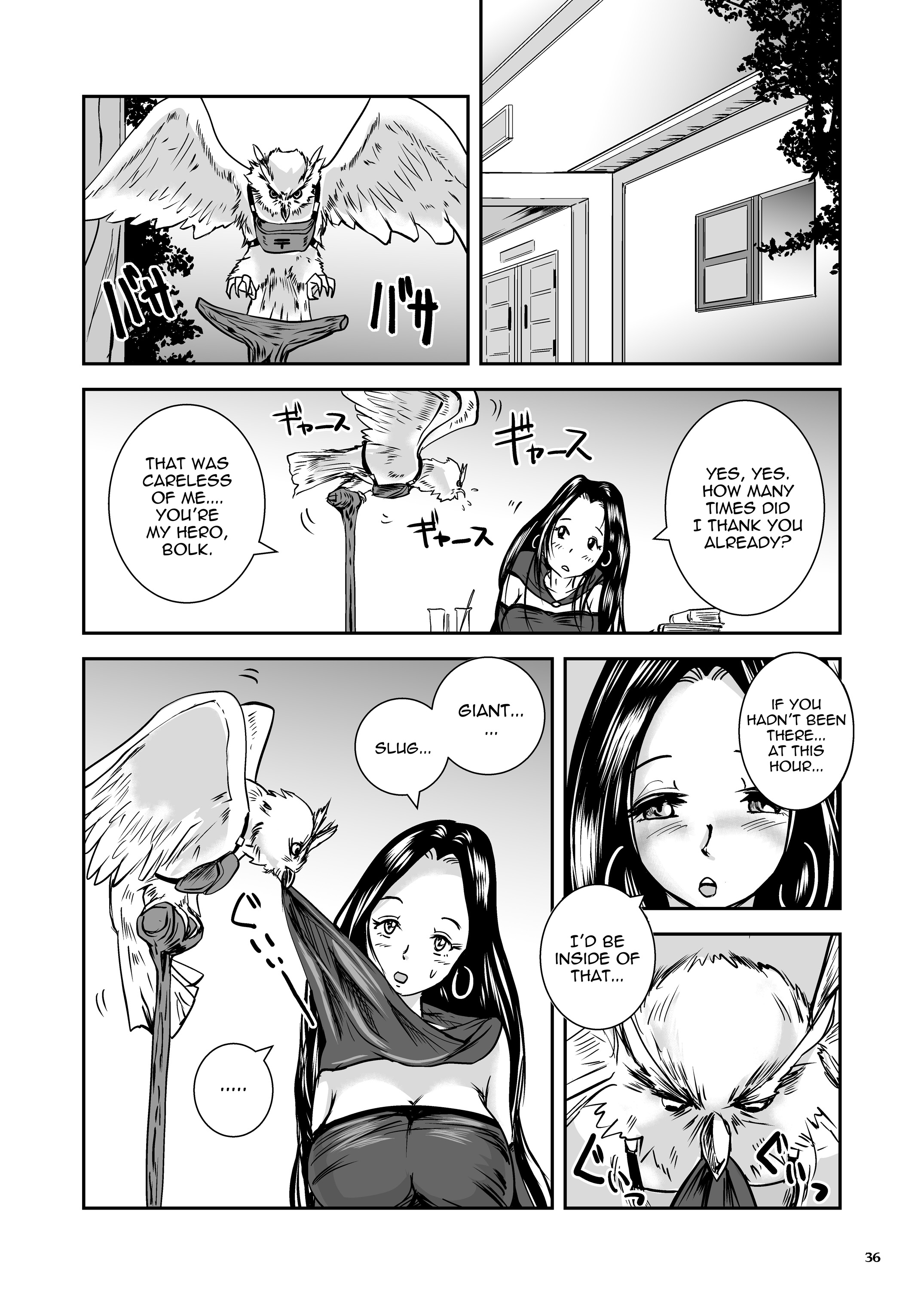 [Erotic Fantasy Larvaturs (Takaishi Fuu)] Oonamekuji to Kurokami no Mahoutsukai - Parasitized Giant Slugs V.S. Sorceress of the Black Hair as Aura [English] [Mant] [Digital] page 36 full