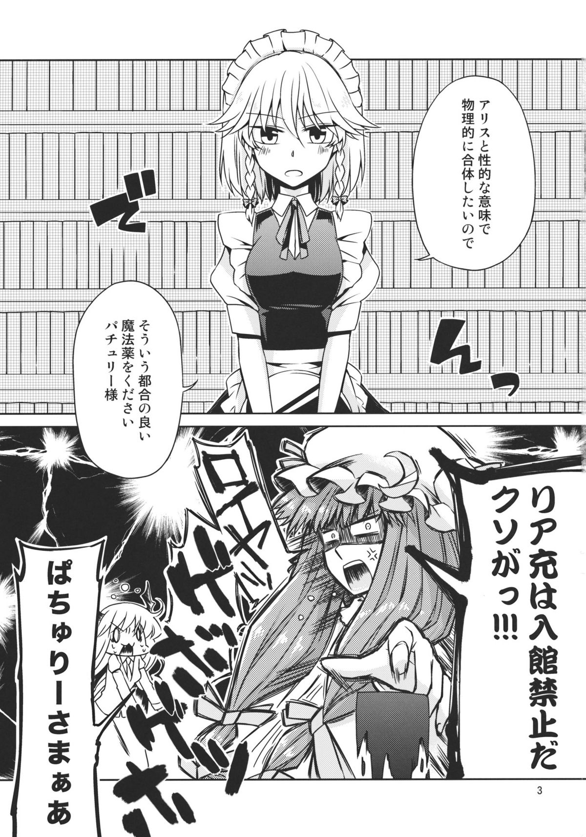 (Reitaisai 8) [Nantoka Ikitemasu. (Megumiya)] Kanzen de Shousha na Juusha wa D.T. nanoka？ (Touhou Project) page 3 full