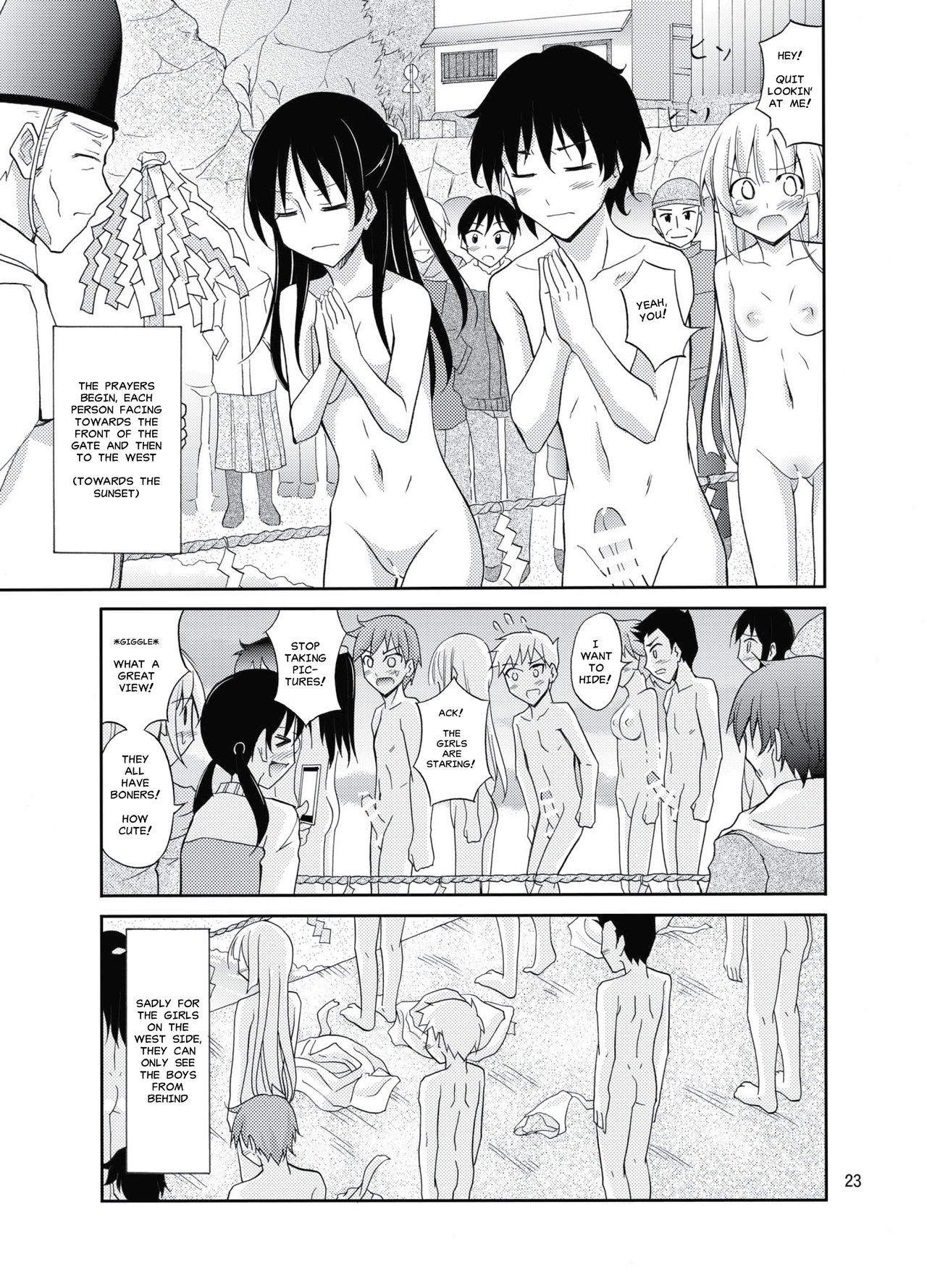 [Nihon Dandy (Matsuno Susumu)] Shima no Narawashi Zenra de Misogi [English] [MisterJ167] [Digital] page 22 full
