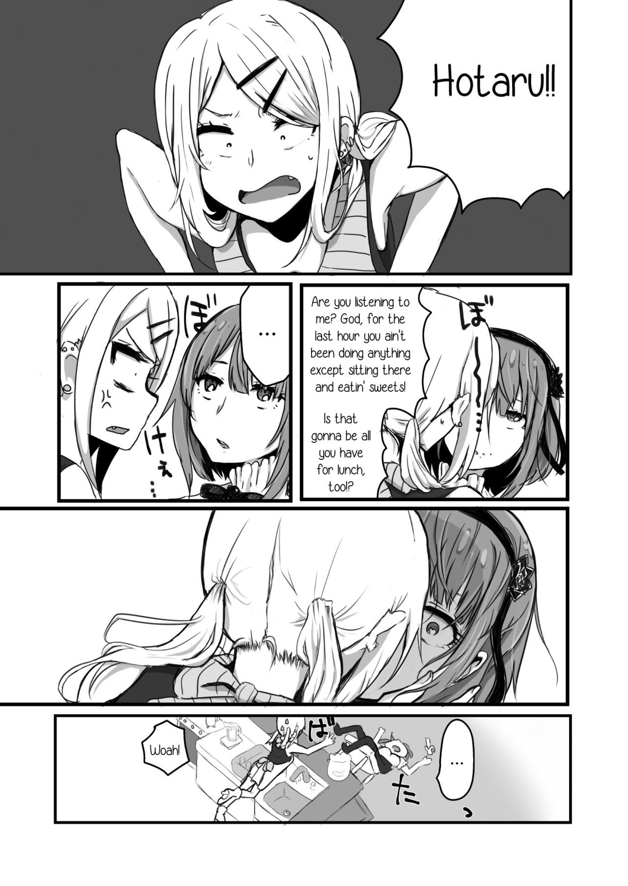 (GirlsLoveFestival17) [Mofumofurahi (Hitsujimofu)] Yuri, Dagashi. (Dagashi Kashi) [English] [Sexy Akiba Detectives] page 4 full