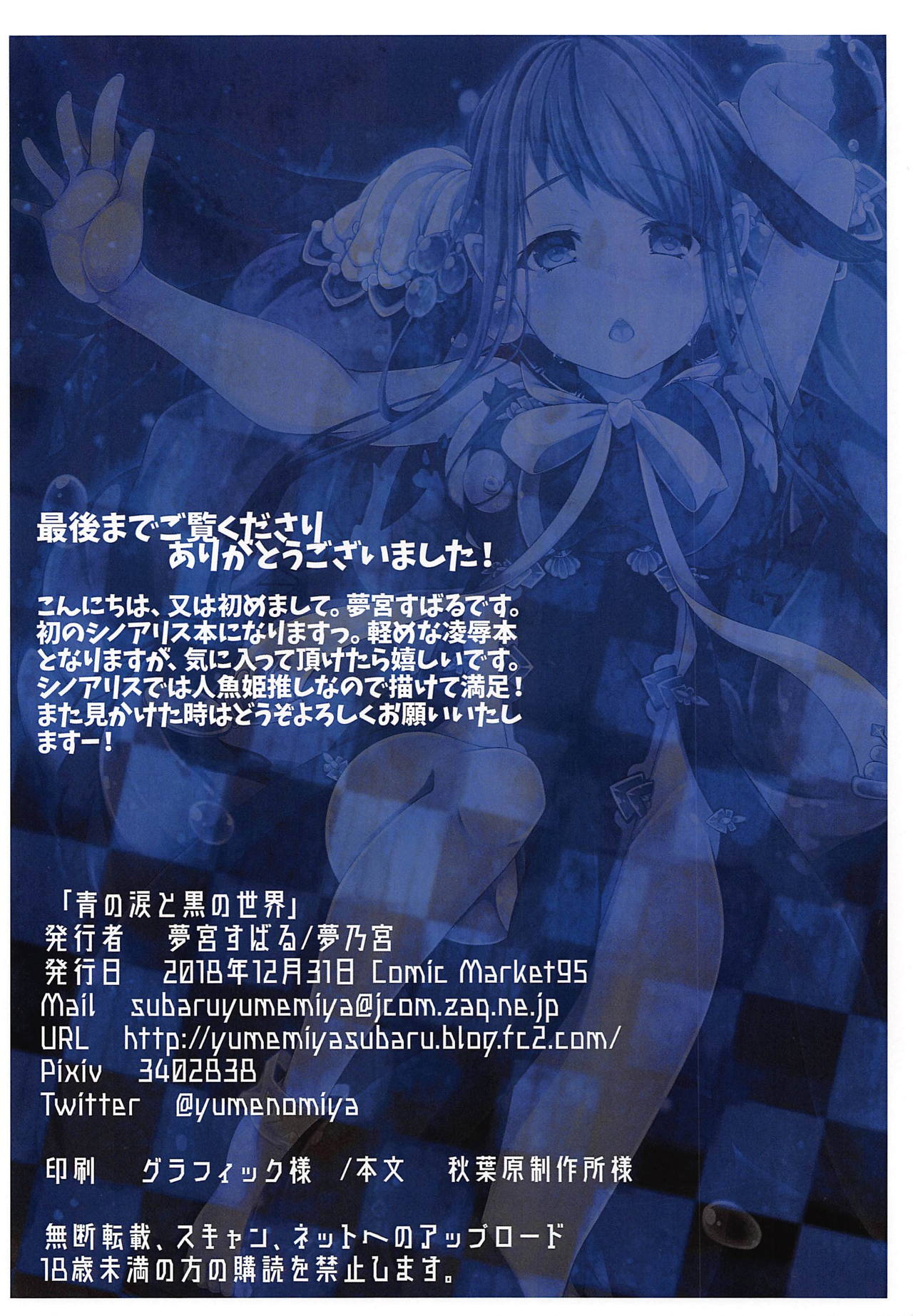 (C95) [Yumeno Miya (Yumemiya Subaru)] Ao no Namida to Kuro no Sekai (SINoALICE) page 9 full