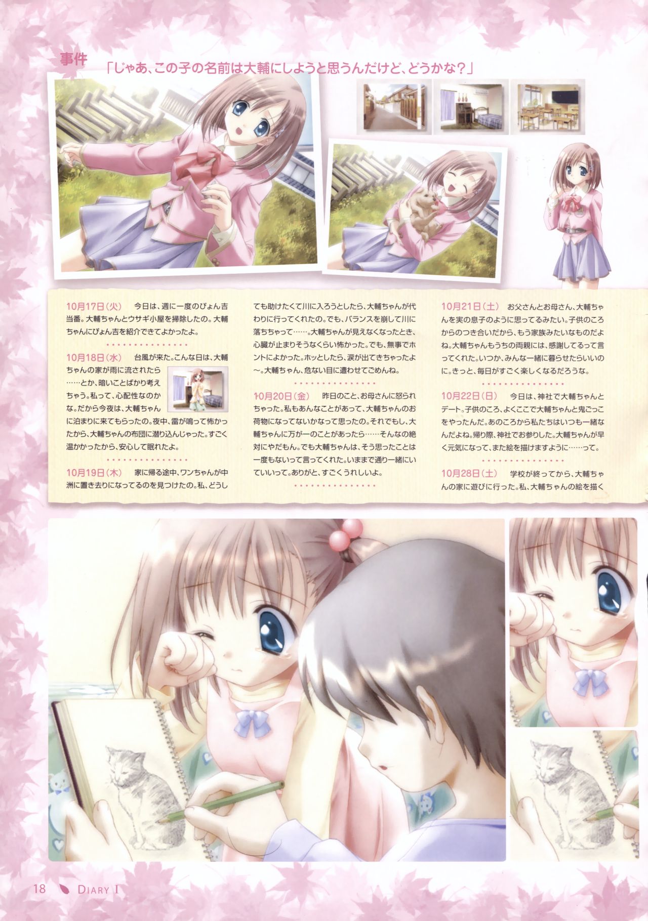 Canvas Sepia iro no motif Visual Fan Book page 18 full