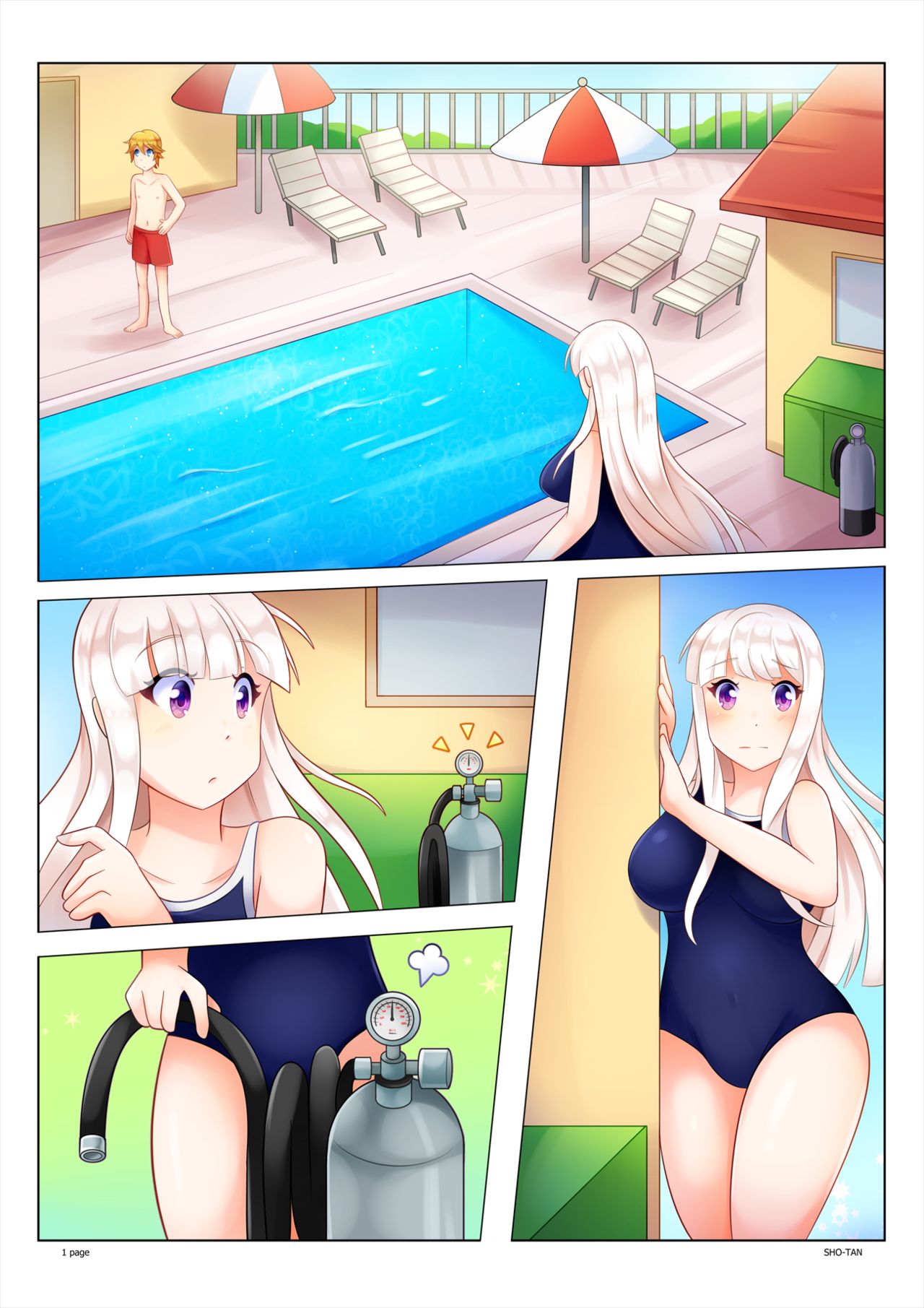 [sho-tan] サッチは水中です page 1 full