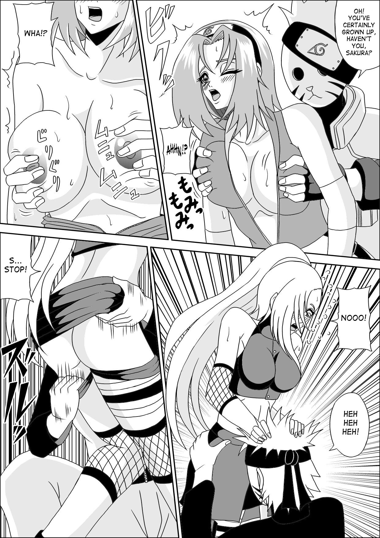 [Pyramid House (Muscleman)] Kunoichi Ryoujoku Tane Tsuki Shugyou | Kunoichi Disgrace Impregnation Training (Naruto) [English] {doujin-moe.us} page 6 full