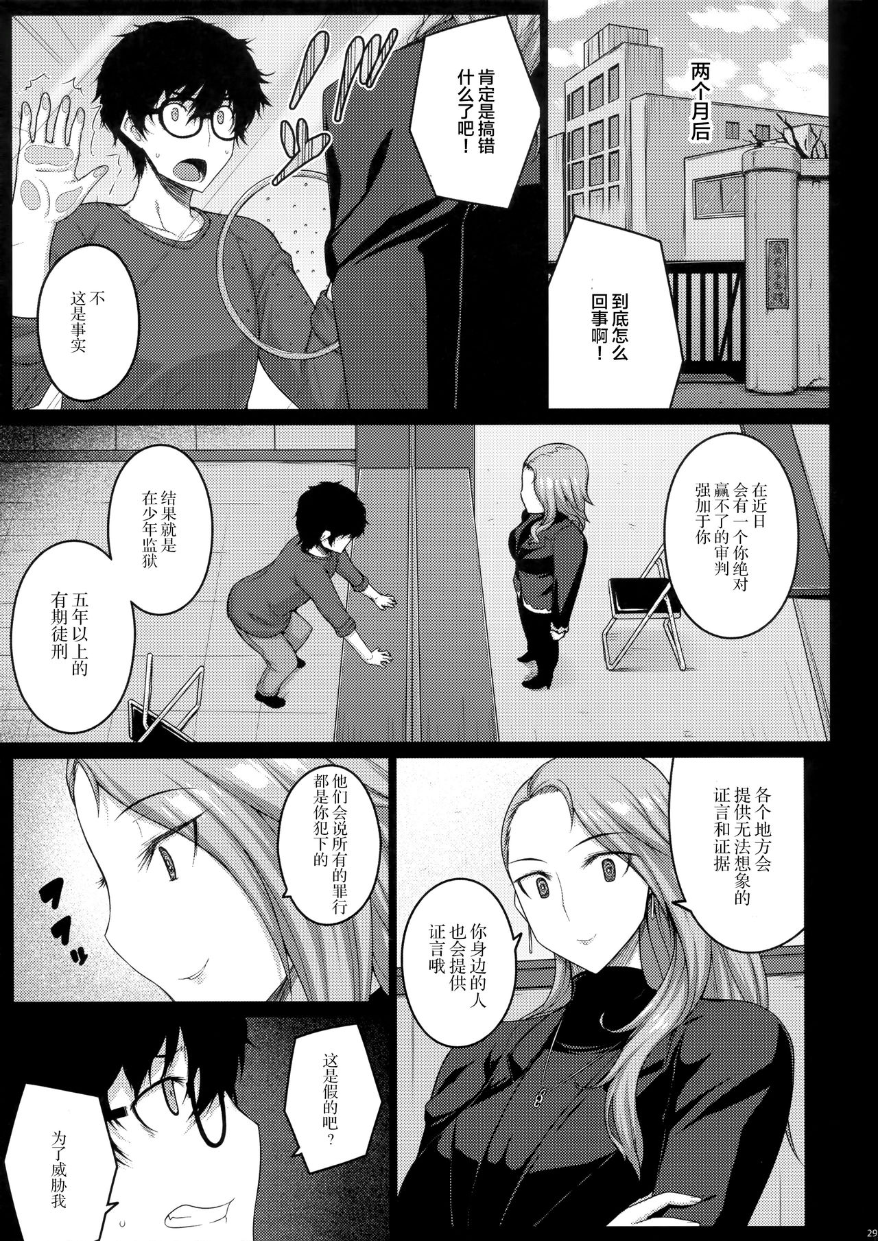 (C91) [Darabuchidou (Darabuchi)] phantom thief (Persona 5) [Chinese] [无毒汉化组] page 28 full