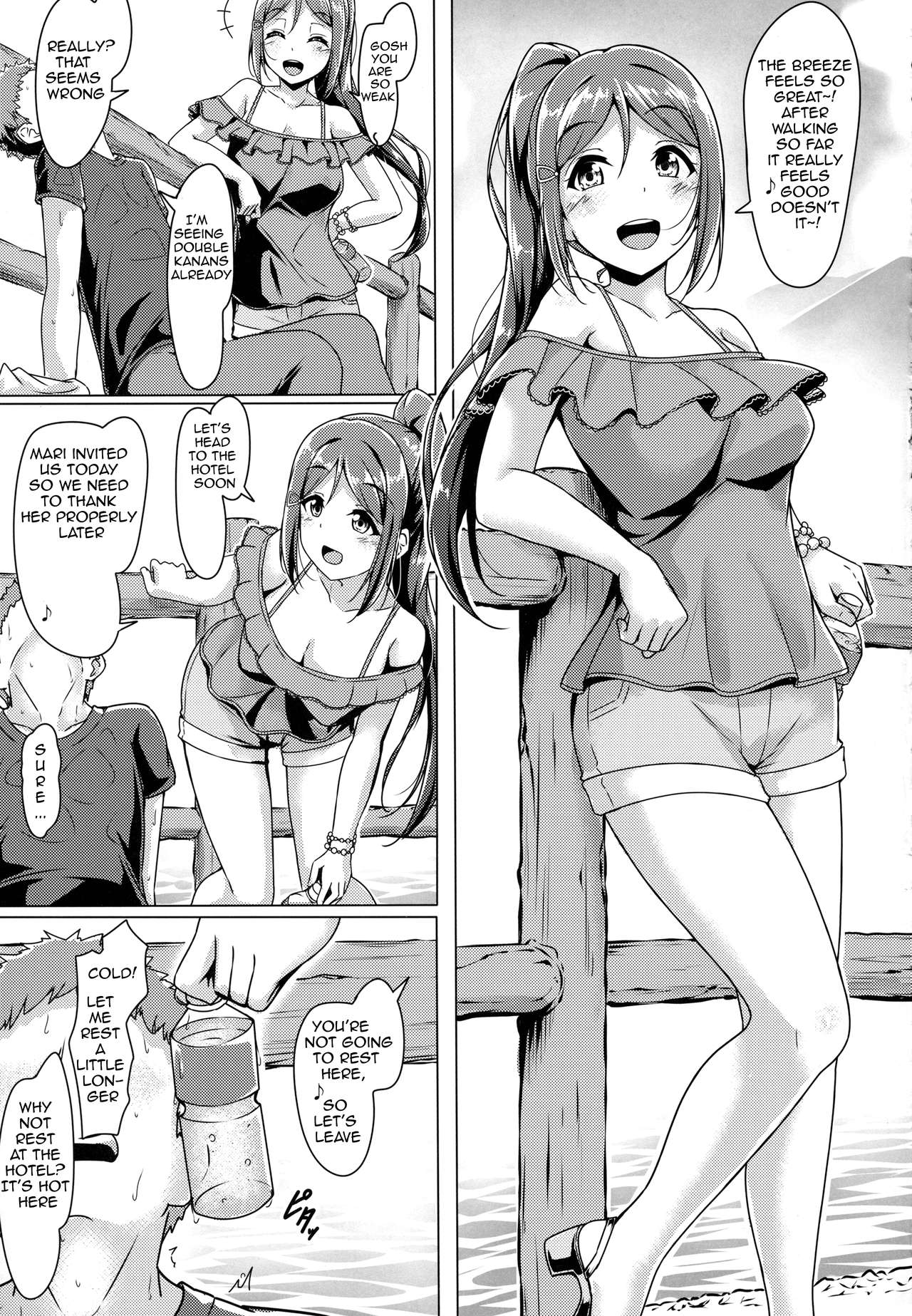 (C92) [corori (Yopparai Oni?)] Kanakan love ~ Kanan to Ecchi suru Hon! (Love Live! Sunshine!!) [English] {petra_lal} page 6 full