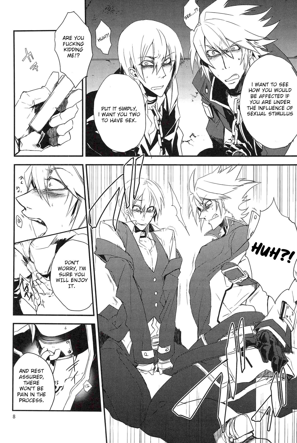 (HaruCC17) [DBH (Rokusuke)] Inu Hebi Donburi (BlazBlue) [English] [Otokonoko Scans] page 8 full
