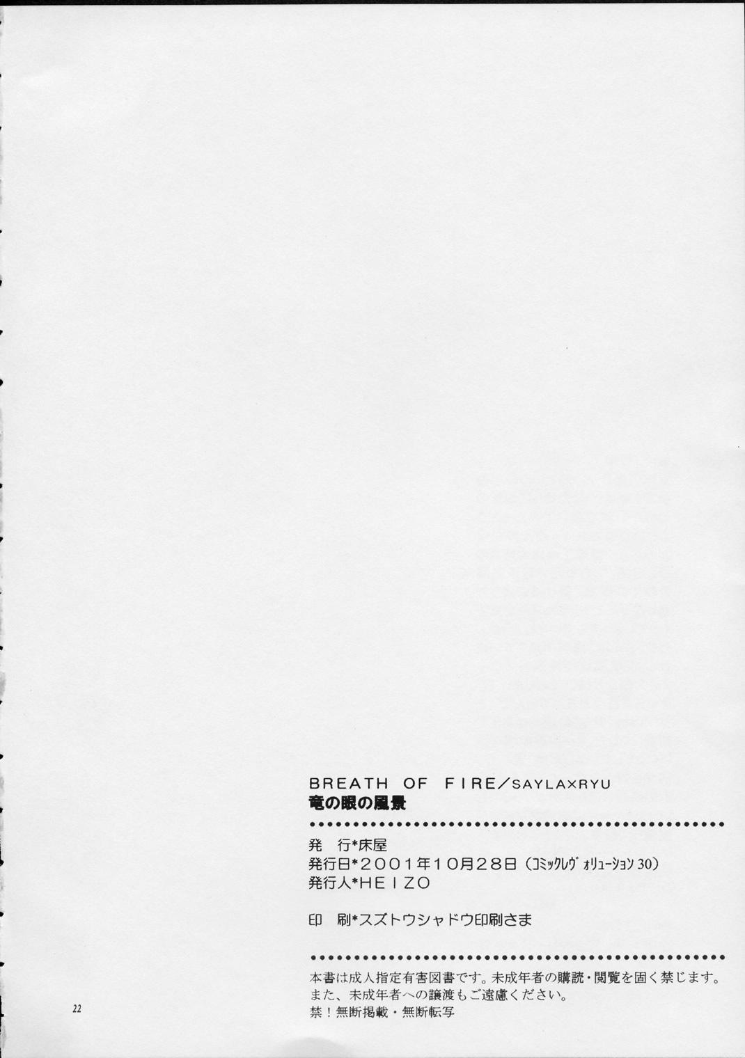 (CR30) [Toko-ya (Kitoen)] Ryuu no Me no Fuukei (Breath Of Fire) page 21 full