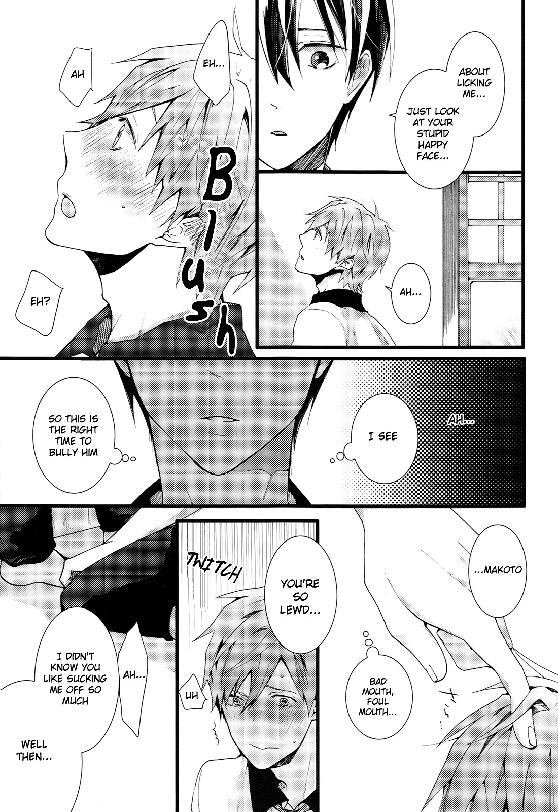 (Renai Jiyuugata! entry2) [BALL:S (Som)] Okuchi ga Warui yo Haruka-kun! | You Have a Bad Mouth, Haruka-kun! (Free!) [English] [Holy Mackerel] page 10 full