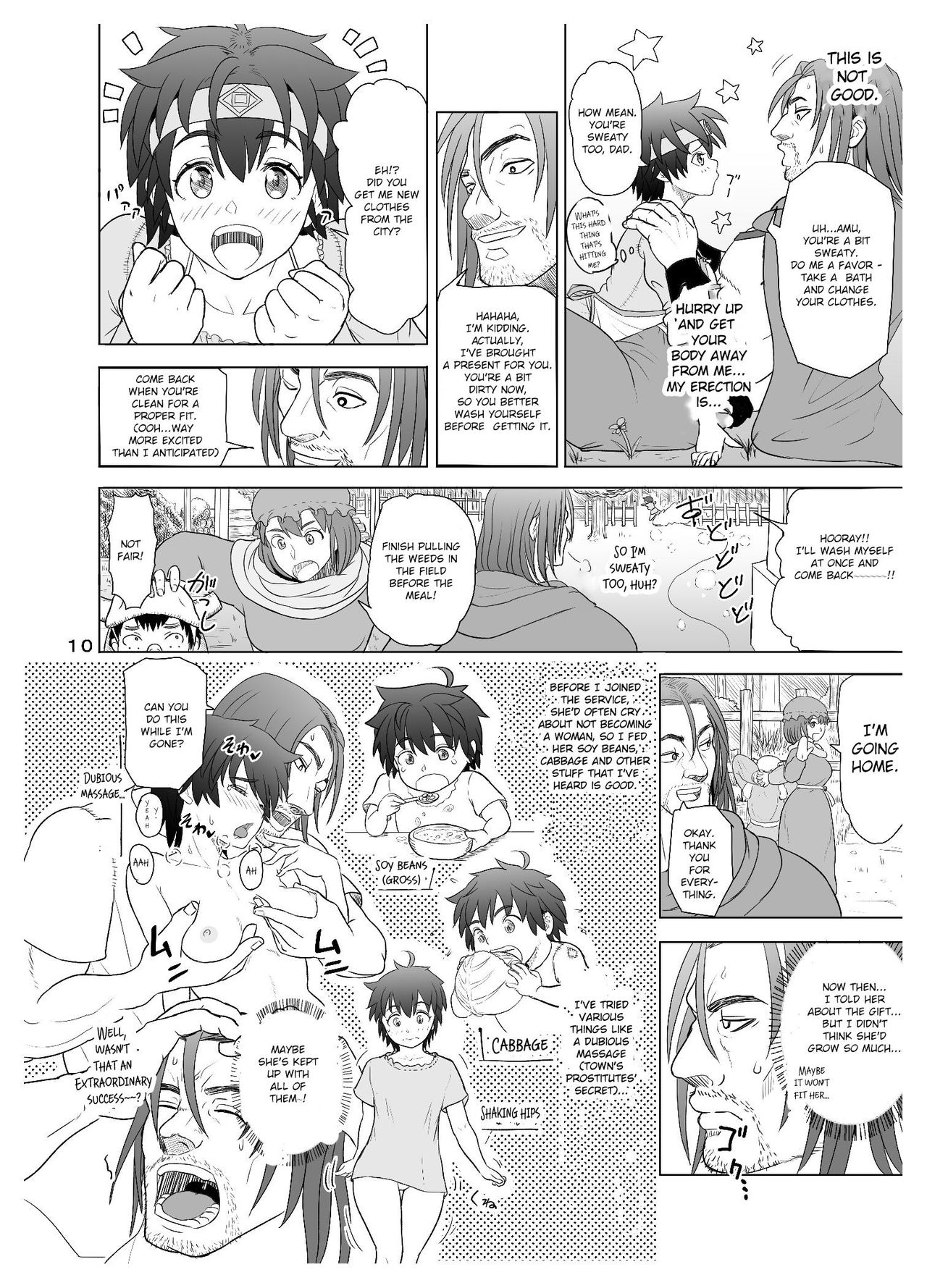 [Mandrill (Arimura Ario)] Datte Otoko wa Kedamono da mono Dai 1-wa Otou-san wa Ookami-san? [English] [CrowKarasu] page 10 full