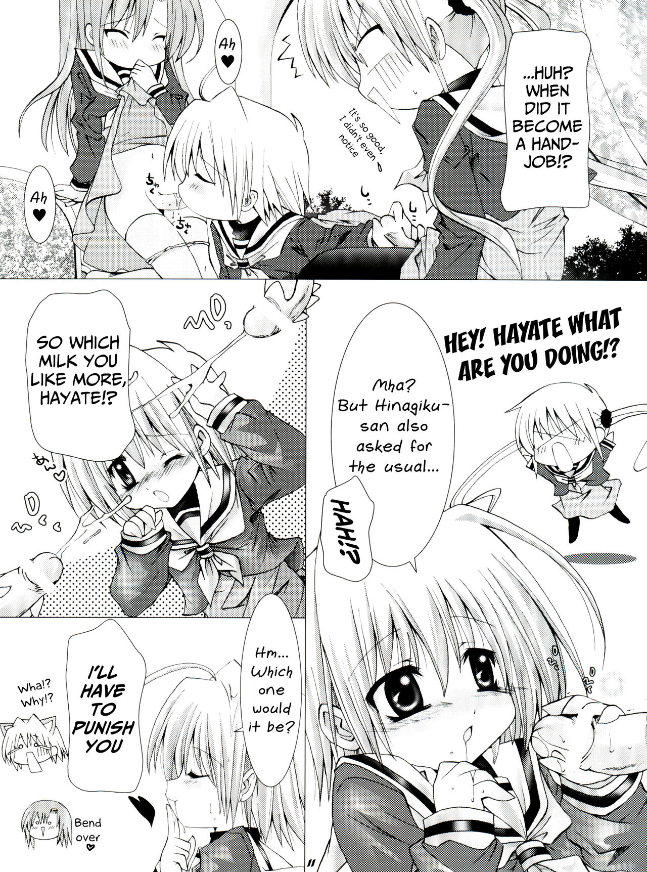 [B-CREWS (Karen Kyuu, Shido Mayuru)] Hayate ni Milk o (Hayate no Gotoku!) [English] [Mongolfier] page 10 full