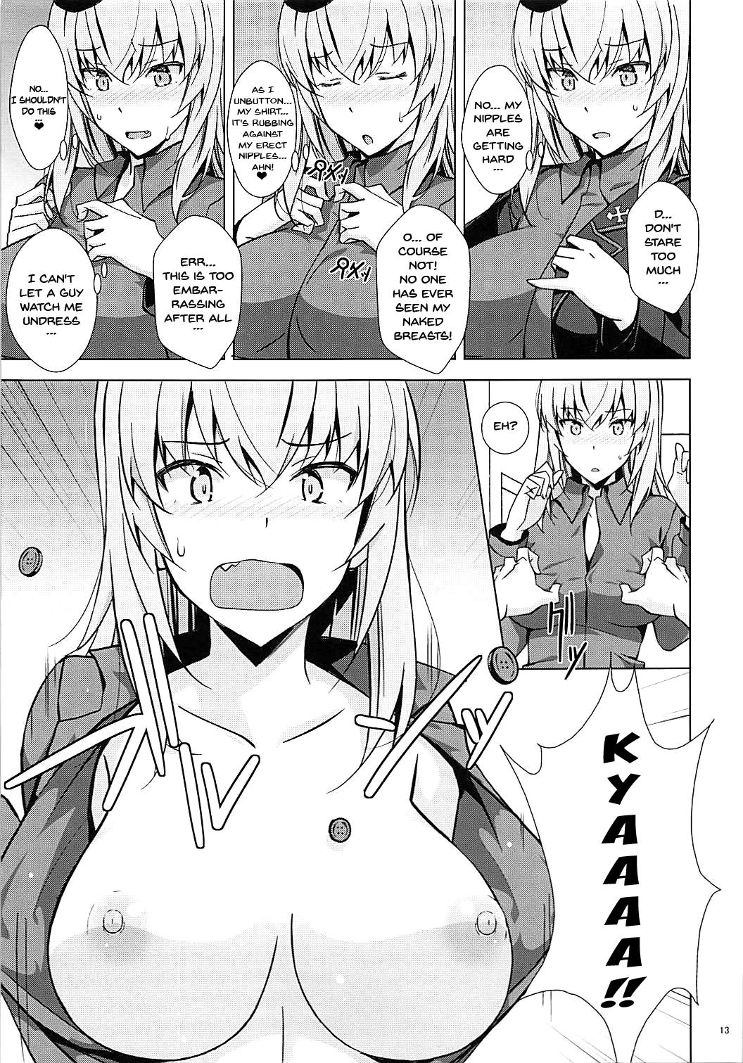 (Panzer Vor! 15) [Mushimusume Aikoukai (Nakamura Yukitoshi)] OnaSupo Panzer Erika Hen (Girls und Panzer) [English] {Doujins.com} page 14 full