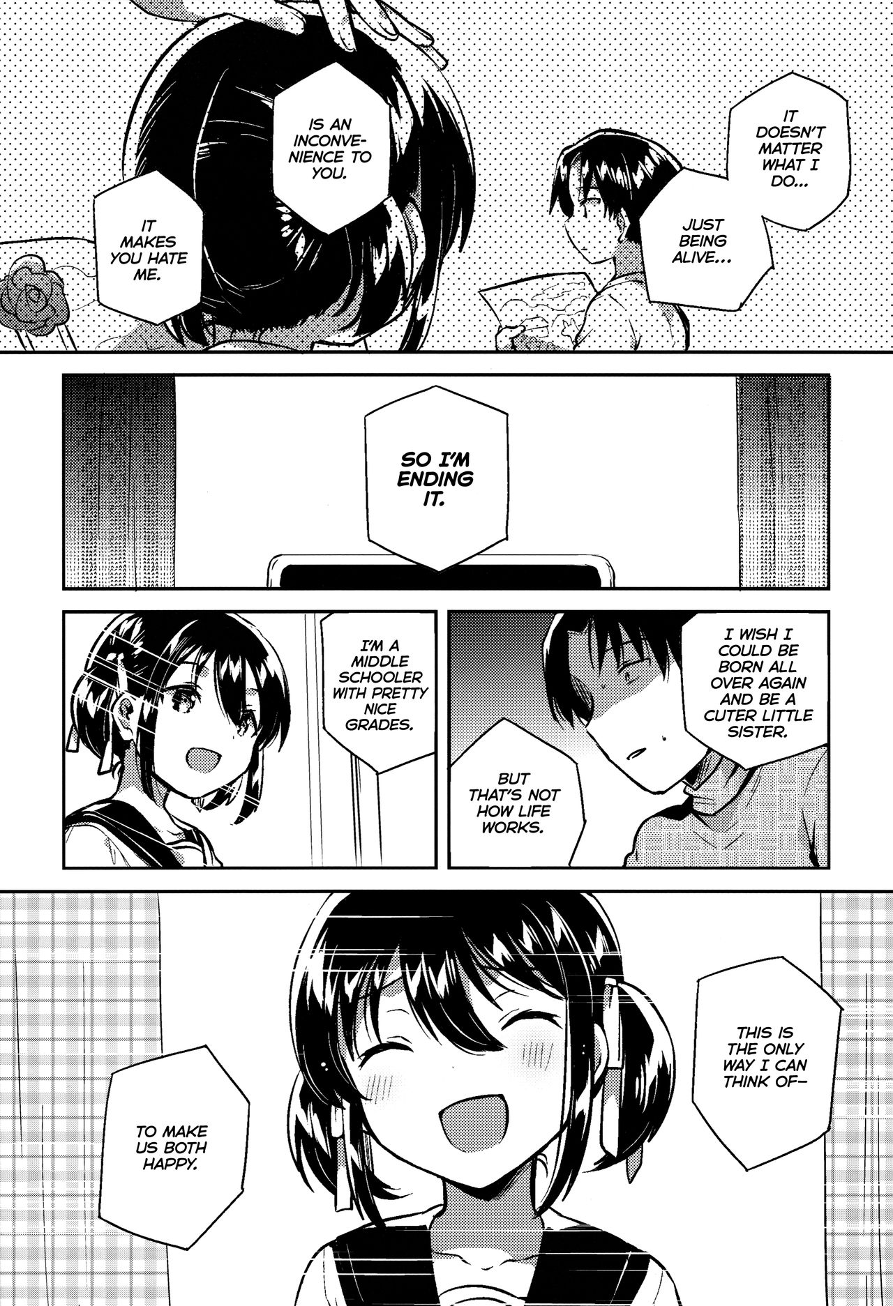 (SC2019 Spring) [squeezecandyheaven (Ichihaya)] Imouto wa Kakezan ga Dekiru | My Sister Can Multiply [English] =The Lost Light= page 9 full