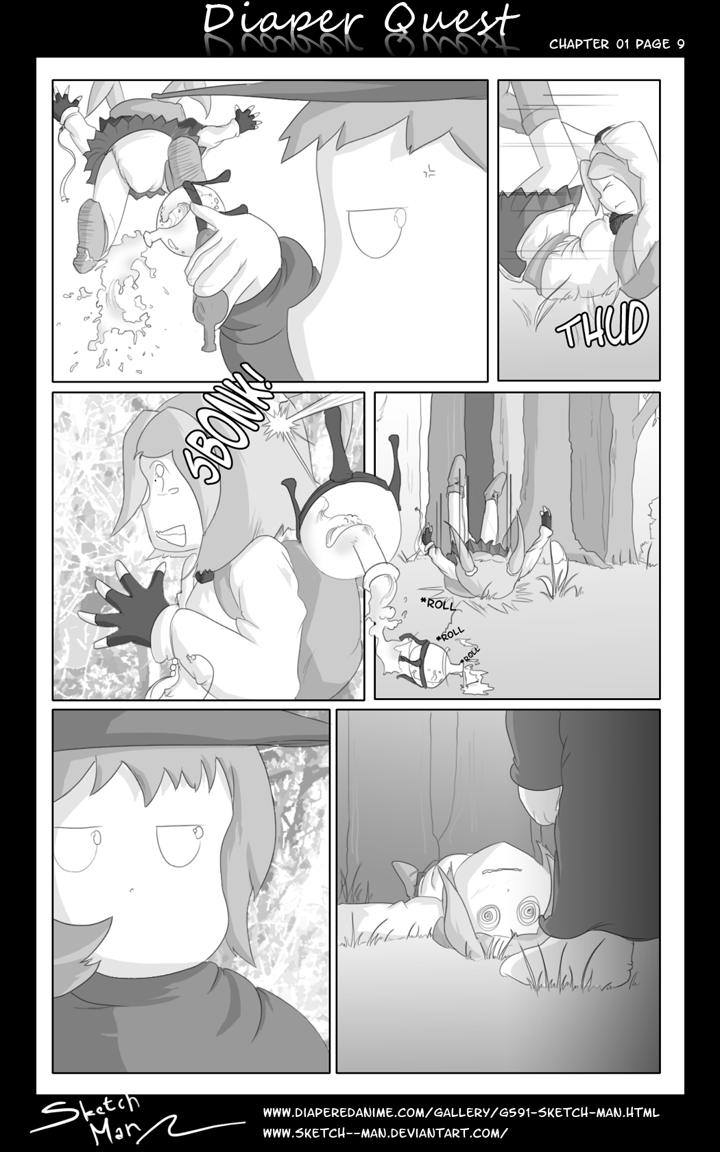 Sketch Man's Diaper Quest Complete page 9 full