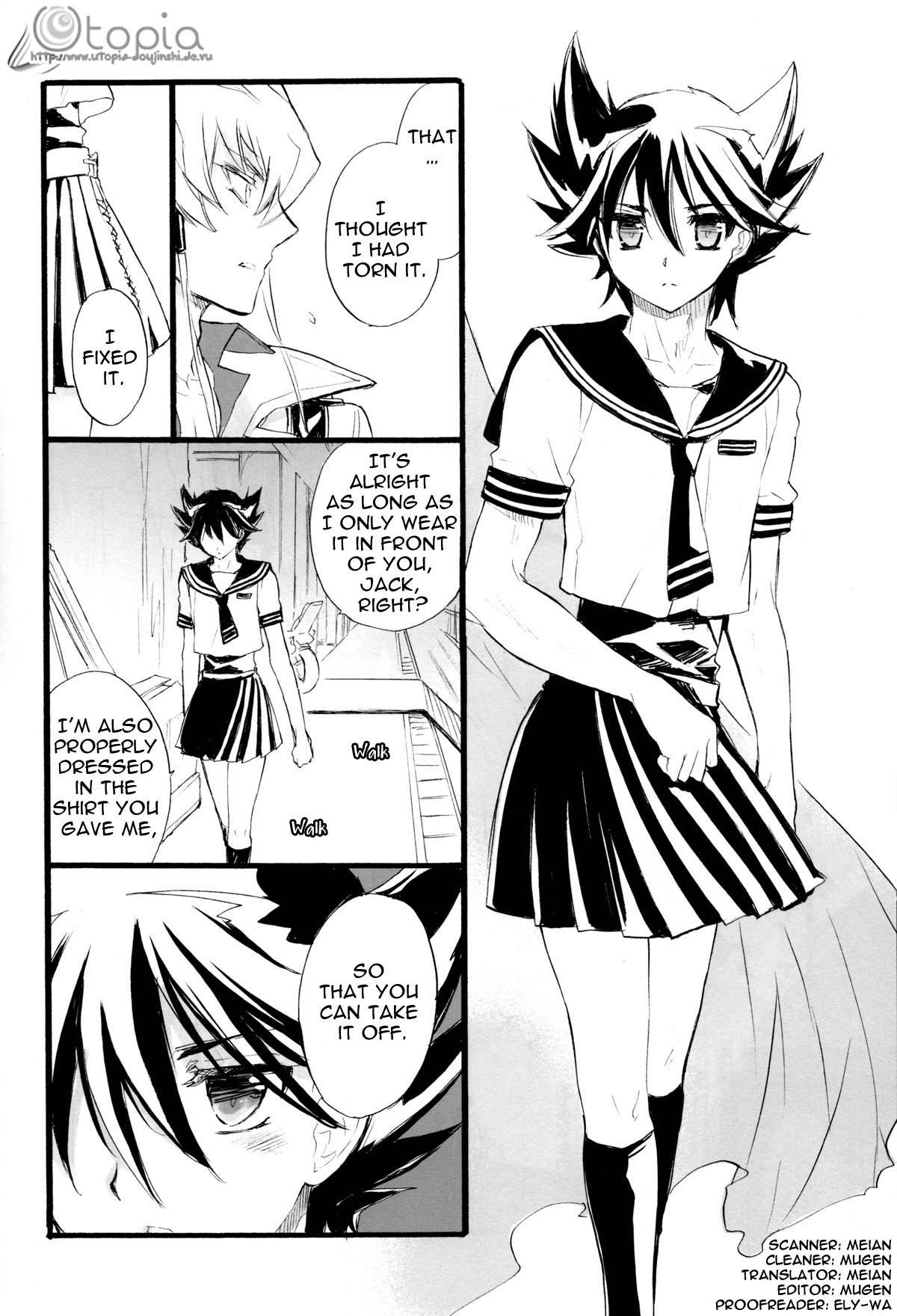 (SPARK3) [Rapan (Himuro Shizuku)] Sailor Fuku to Duel King (Yu-Gi-Oh! 5D's) [English] [utopia-doujinshi] page 31 full