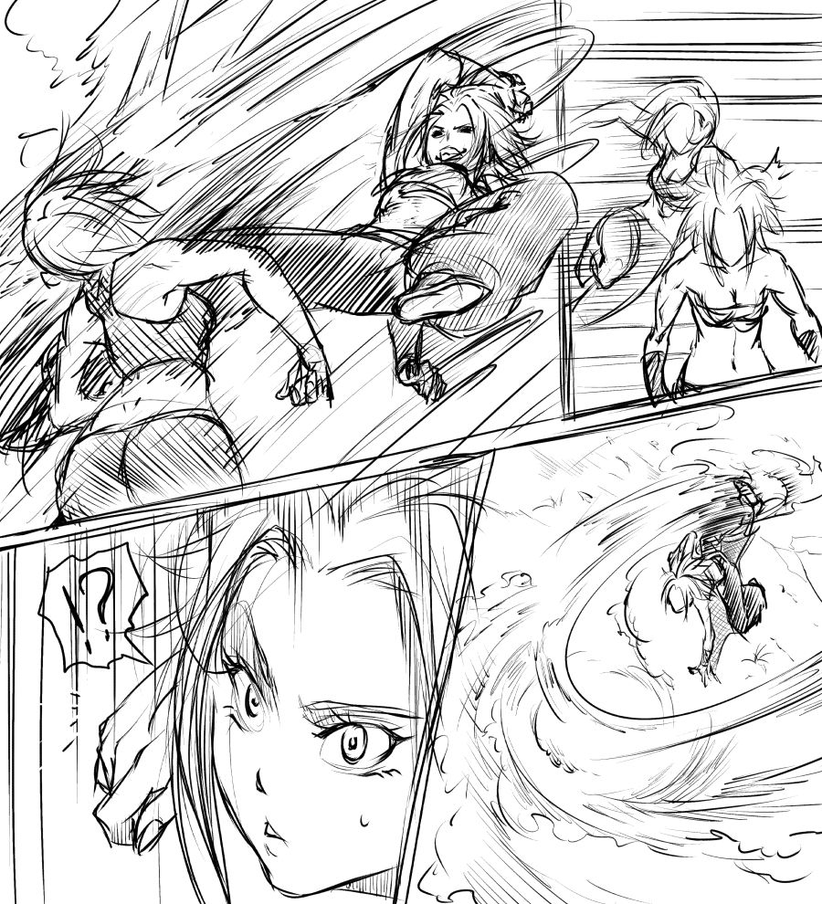 [G evolve] 18-gou VS Caulifla (Dragon Ball Super) page 4 full
