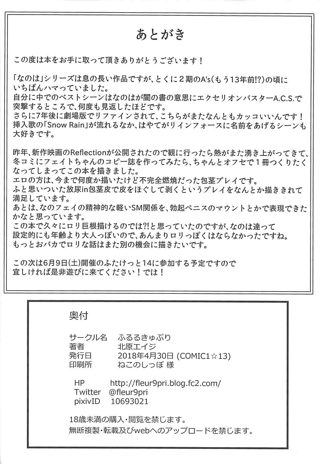 (COMIC1☆13) [Fleur 9 pri (Kitahara Eiji)] Fate-chan wa Ijimeraretai (Mahou Shoujo Lyrical Nanoha) [Chinese] [輝夜漢化] page 25 full