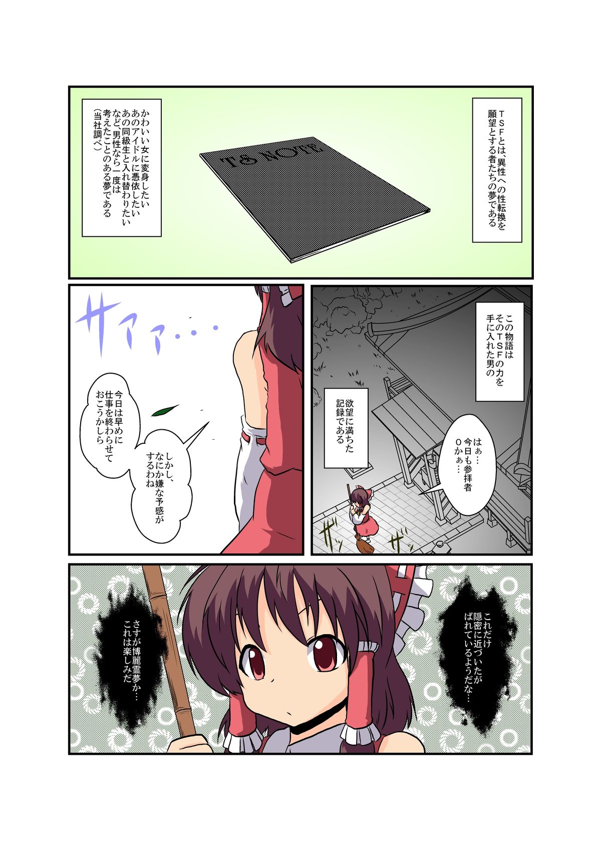 [Ameshoo (Mikaduki Neko)] Touhou TS Monogatari ~Reimu Hen~ (Touhou Project) [Digital] page 4 full