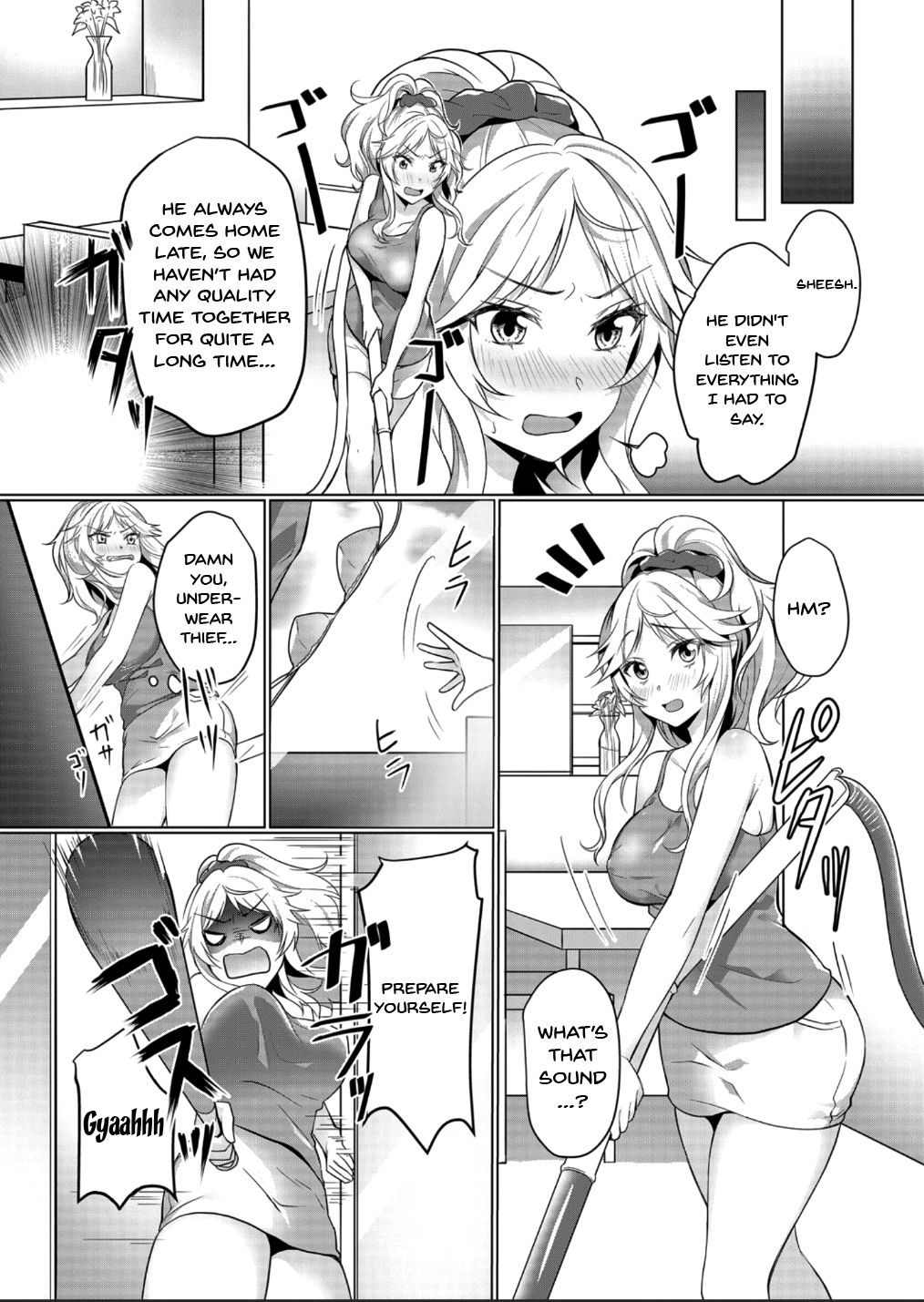 [Hanasaku Mahiru] Junyuuchuu no Yanmama ni Pakopako Tanetsuke!! ~ Sonna ni Dasaretara... Milk ga Afurechau! 1-3 [English] [Doujins.com] page 3 full