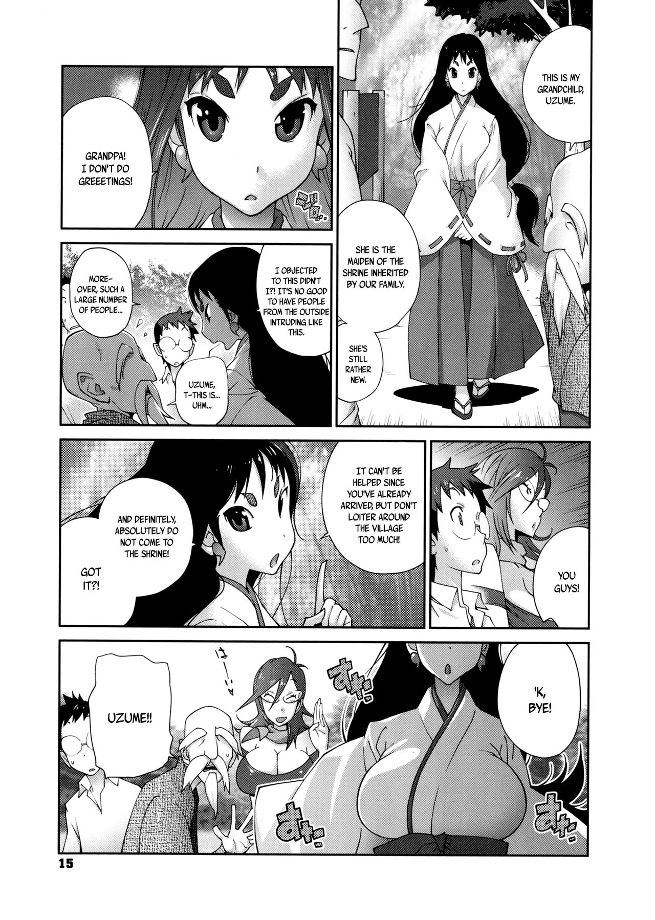 [Kotoyoshi Yumisuke] Hyakka Nyuuran ~UZUME~ | Hundred Blossoms Raging Boobs ~UZUME~ Ch.0-3 [English] page 16 full