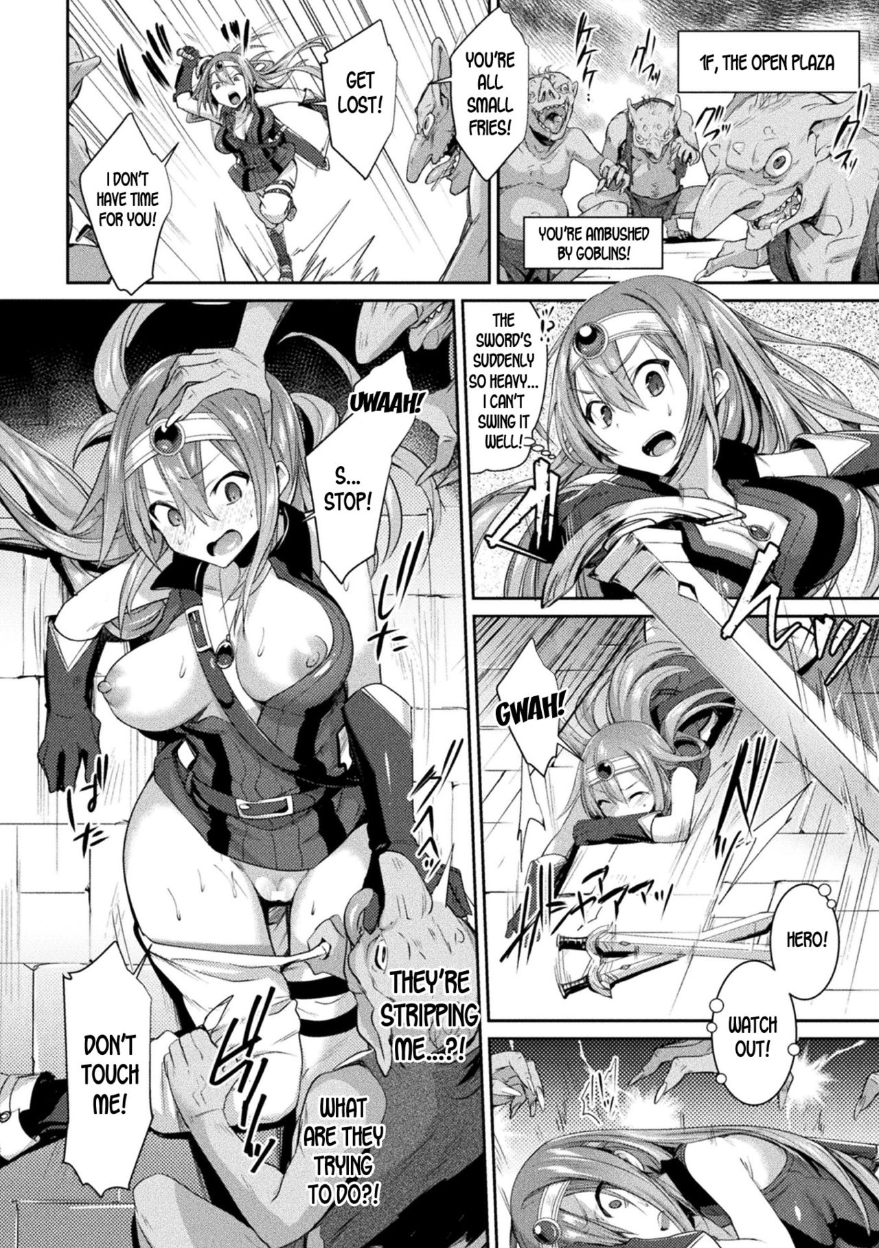 [Shirisensha] TS Adventure! ~Ochita Yuusha Taito~ (2D Comic Magazine TS Akuochi Nyotaika Shita Seigikan-tachi ga Akuten Acme! Vol. 1) [English] [desudesu] [Digital] page 6 full