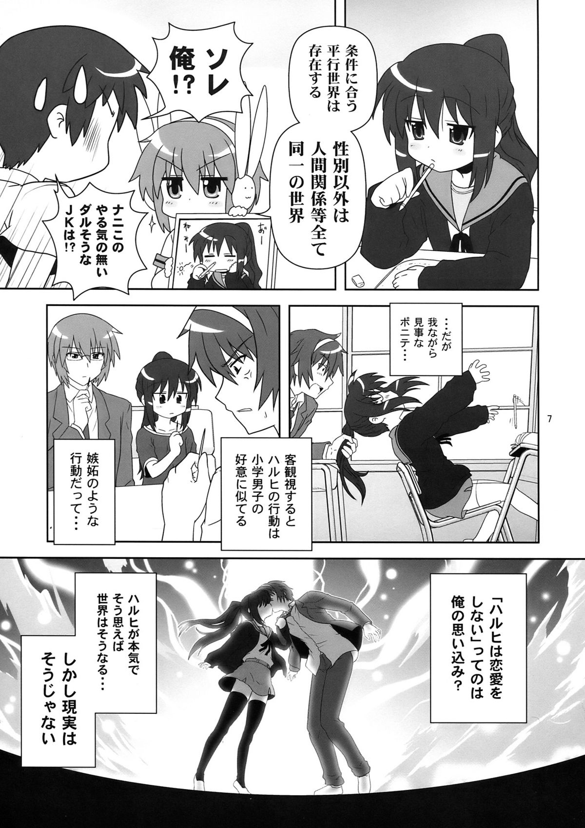 [Credit (Akikan, Muichimon)] Korekara no Arasuji (Suzumiya Haruhi no Yuuutsu) page 7 full